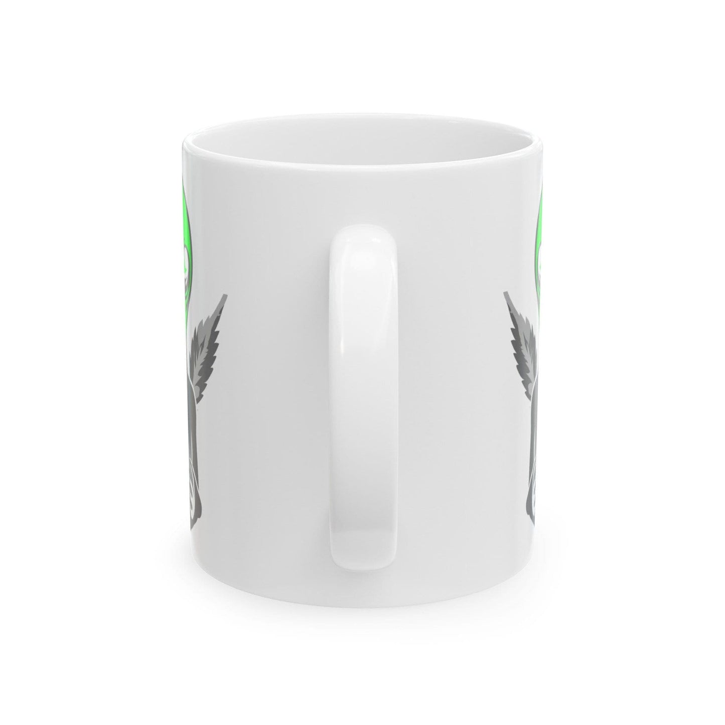 WEED ALIEN - Weed Coffee Mug (11oz) - Perfect Weed Gift for Weed Smokers, Stoners, Growers; Wake & Bake / 420 Weed Mug, Marijuana Gift