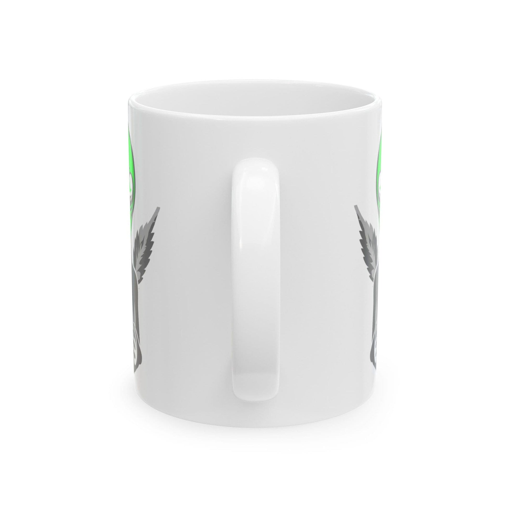 WEED ALIEN - Weed Coffee Mug (11oz) - Perfect Weed Gift for Weed Smokers, Stoners, Growers; Wake & Bake / 420 Weed Mug, Marijuana Gift