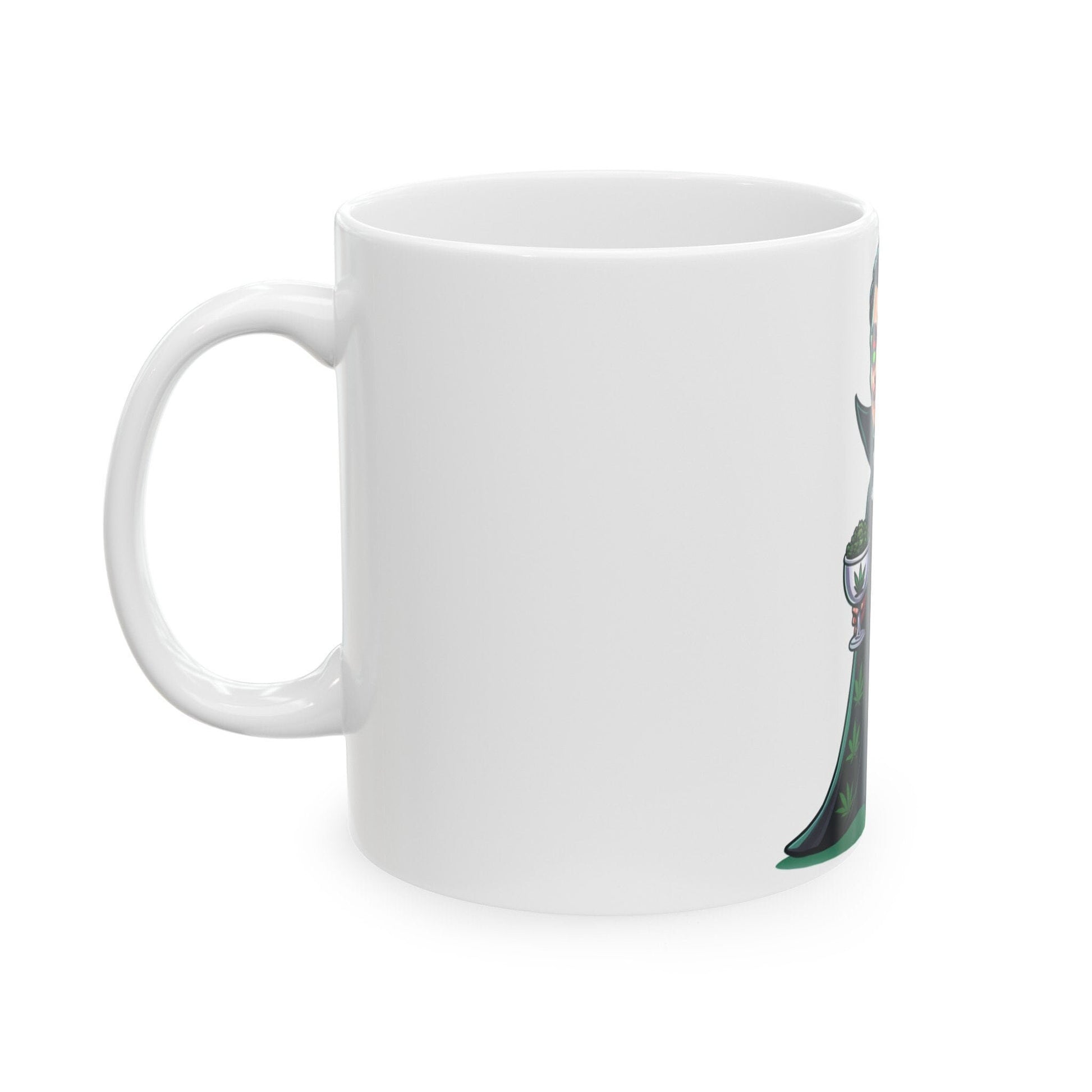 WEED VAMPIRE - Weed Coffee Mug (11oz) - Perfect Weed Gift for Weed Smokers, Stoners, Growers; Wake & Bake / 420 Weed Mug, Marijuana Gift