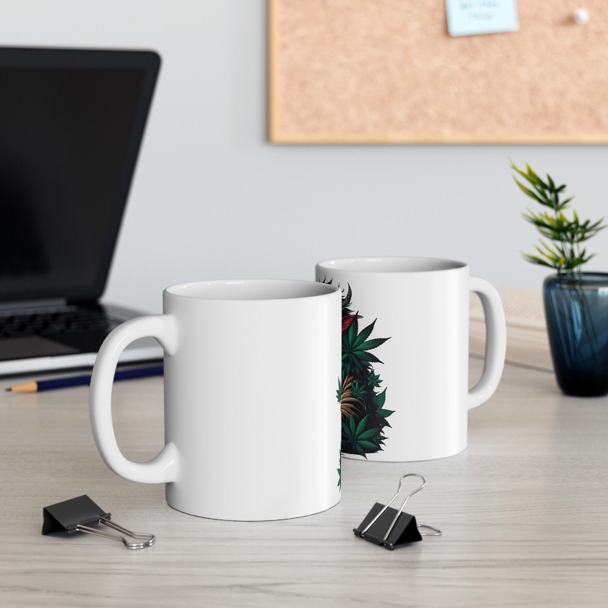 WEED DEVIL - Weed Coffee Mug (11oz)- Perfect Weed Gift for Weed Smokers, Stoners, Growers; Wake & Bake / 420 Weed Mug, Marijuana Gift