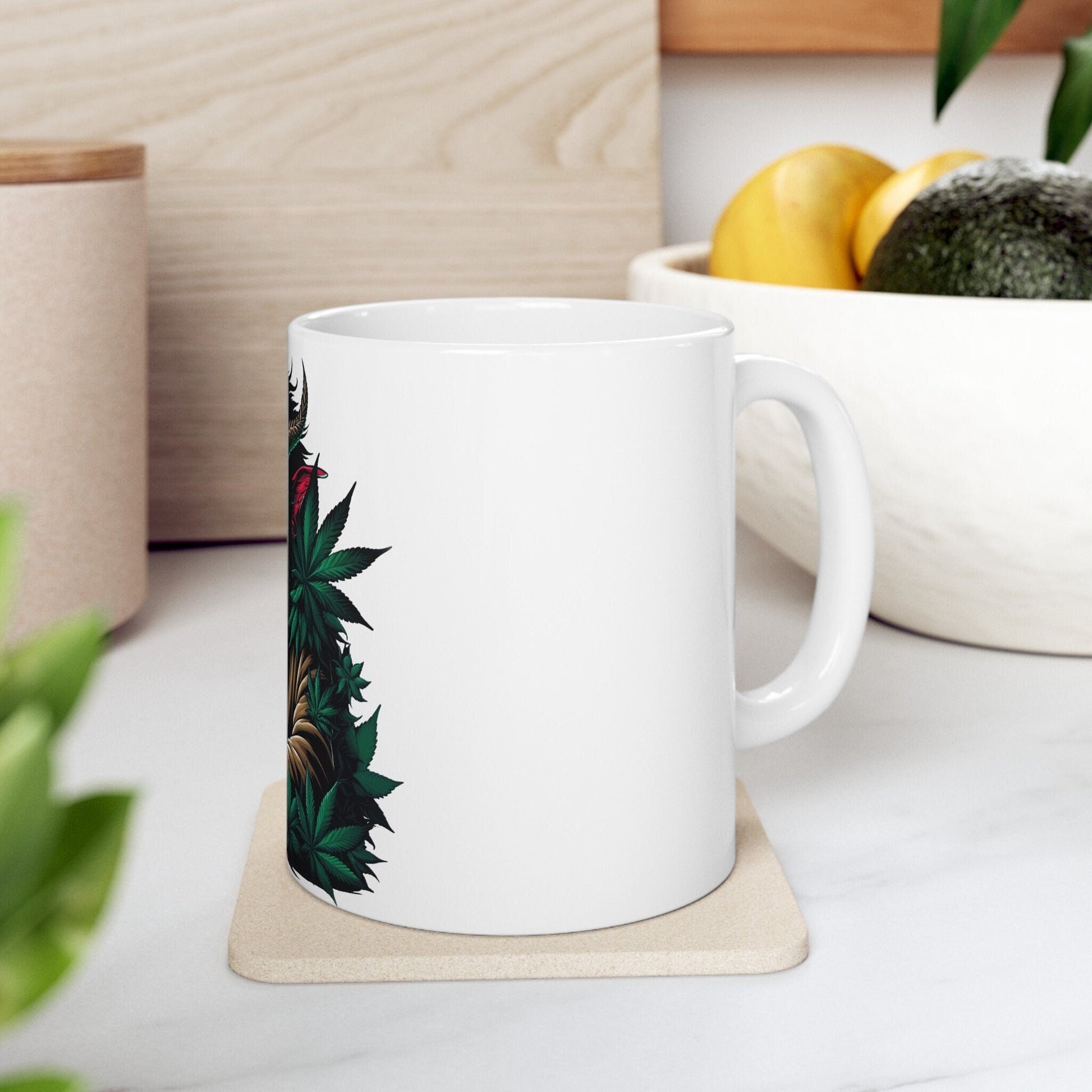 WEED DEVIL - Weed Coffee Mug (11oz)- Perfect Weed Gift for Weed Smokers, Stoners, Growers; Wake & Bake / 420 Weed Mug, Marijuana Gift
