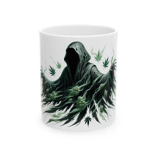 WEED DEMON - Weed Coffee Mug (11oz) - Perfect Weed Gift for Weed Smokers, Stoners, Growers; Wake & Bake / 420 Weed Mug, Marijuana Gift