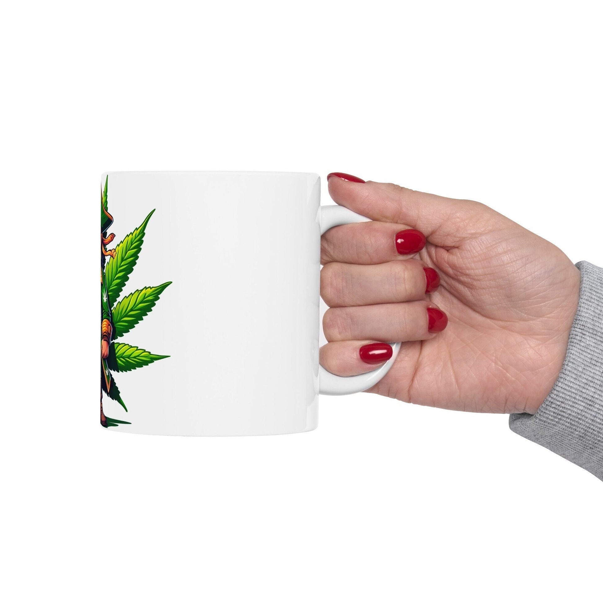 WEED PIRATE - Weed Coffee Mug (11oz) - Perfect Weed Gift for Weed Smokers, Stoners, Growers; Wake and Bake / 420 Weed Mug, Marijuana Gift