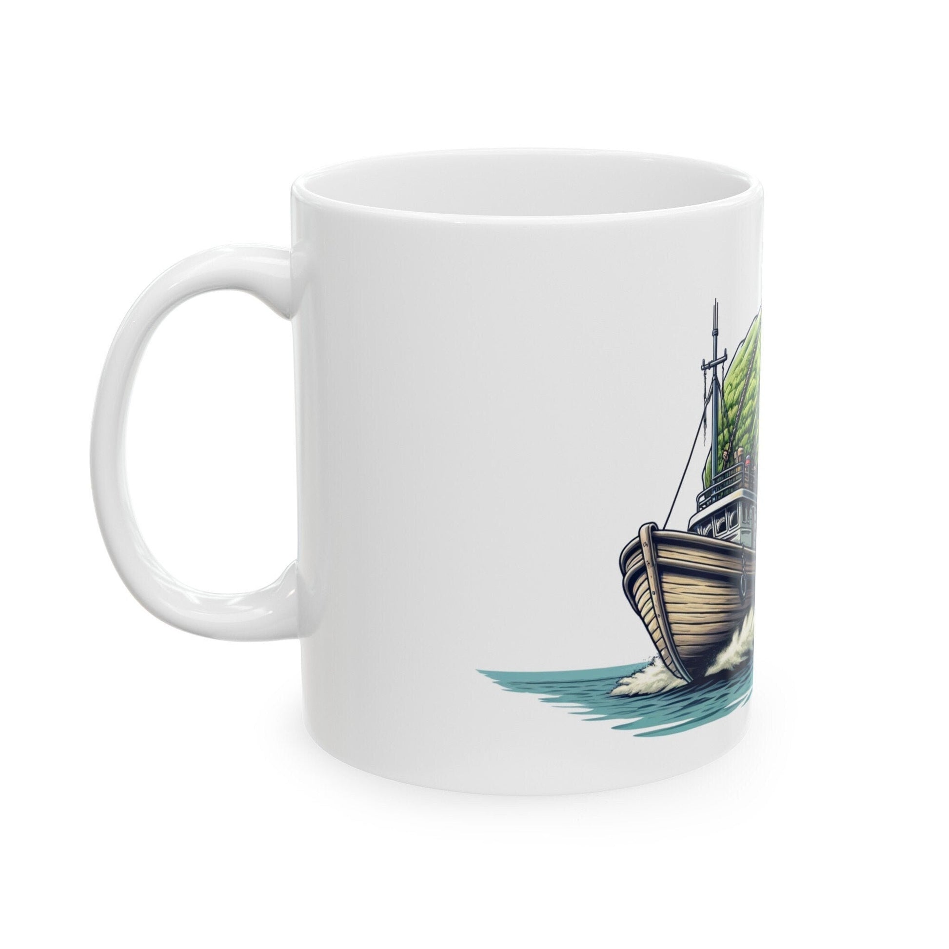 BAG AT SEA - Weed Coffee Mug (11oz) - Perfect Weed Gift for Weed Smokers, Stoners, Growers; Wake and Bake / 420 Weed Mug, Marijuana Gift