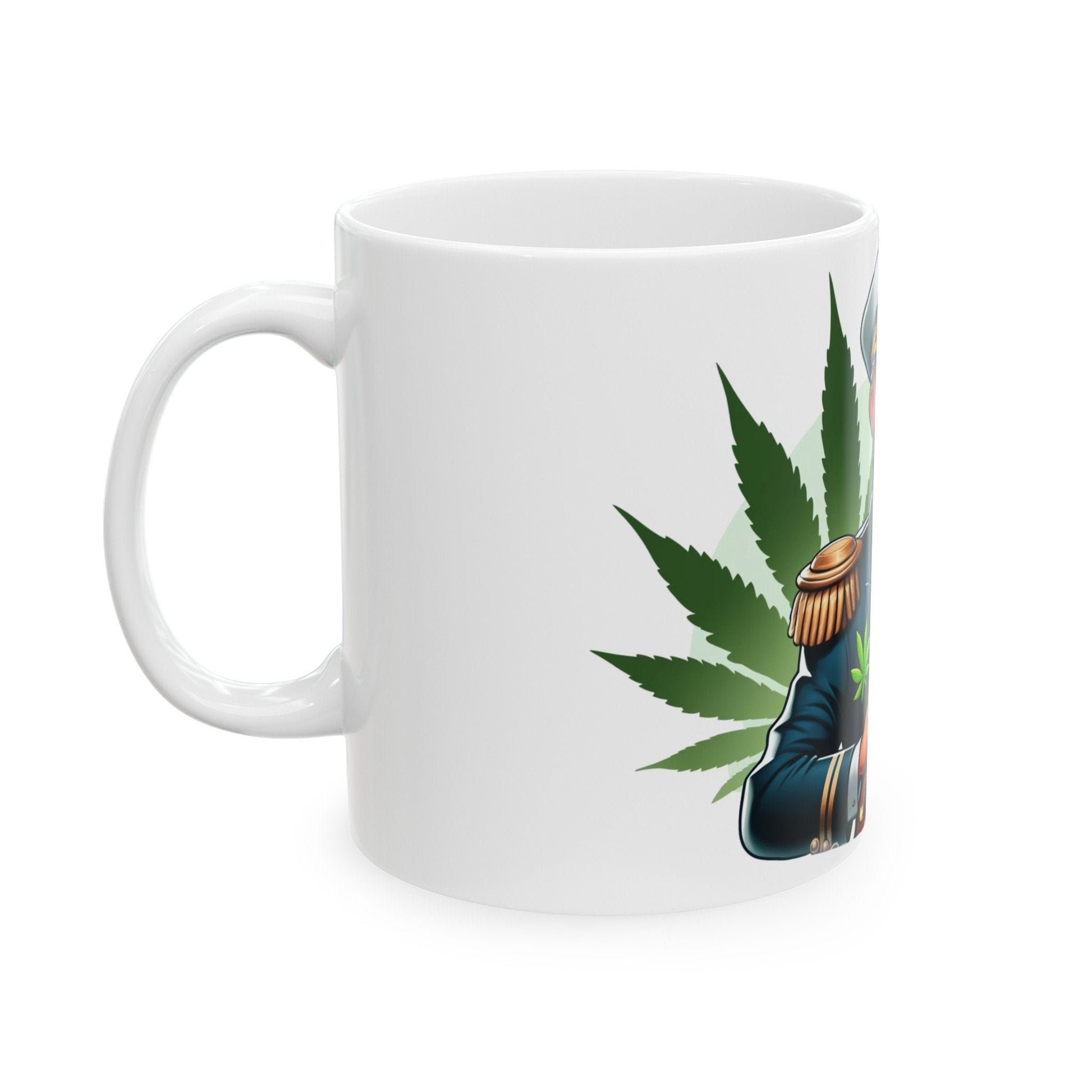 WEED CAPTAIN - Weed Coffee Mug (11oz) - Perfect Weed Gift for Weed Smokers, Stoners, Growers; Wake and Bake / 420 Weed Mug, Marijuana Gift