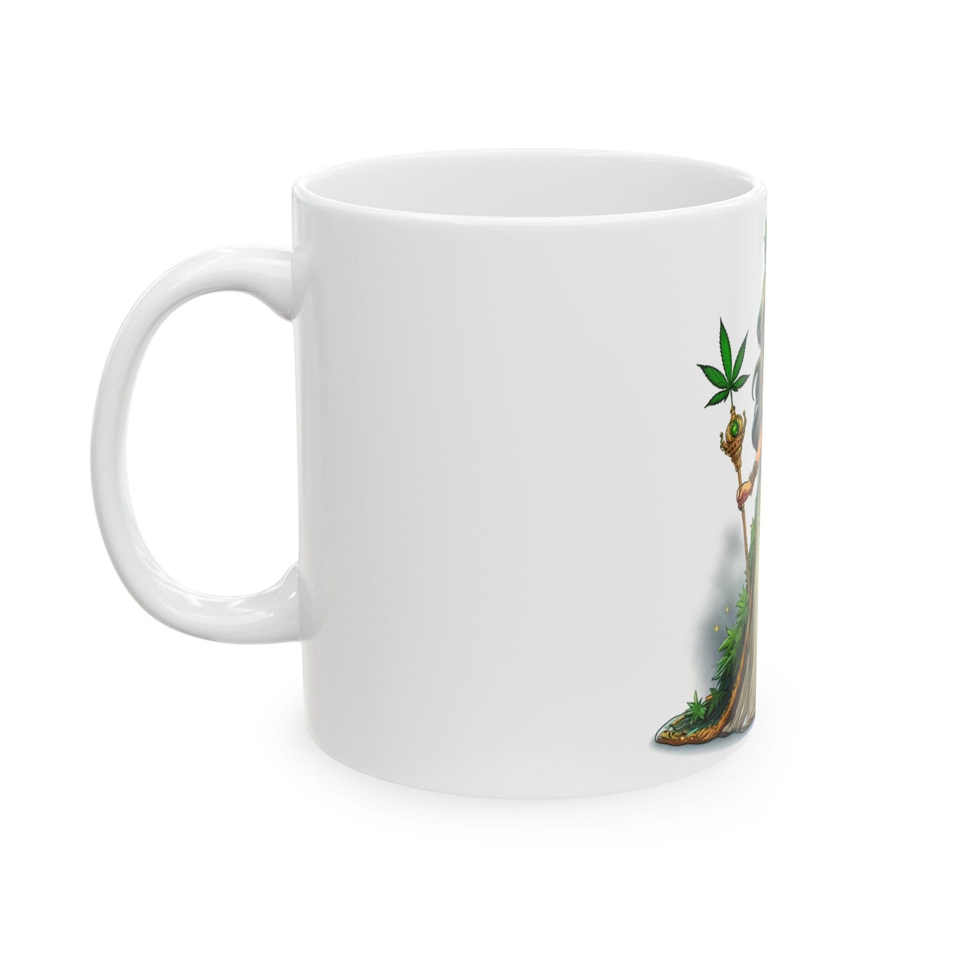 WEED QUEEN - 420 Coffee Mug (11oz) Perfect Gift for Smokers/ Marijuana Gift; Wake & Bake Mug - Cannabis Cup / Stoner Mug - Royalty