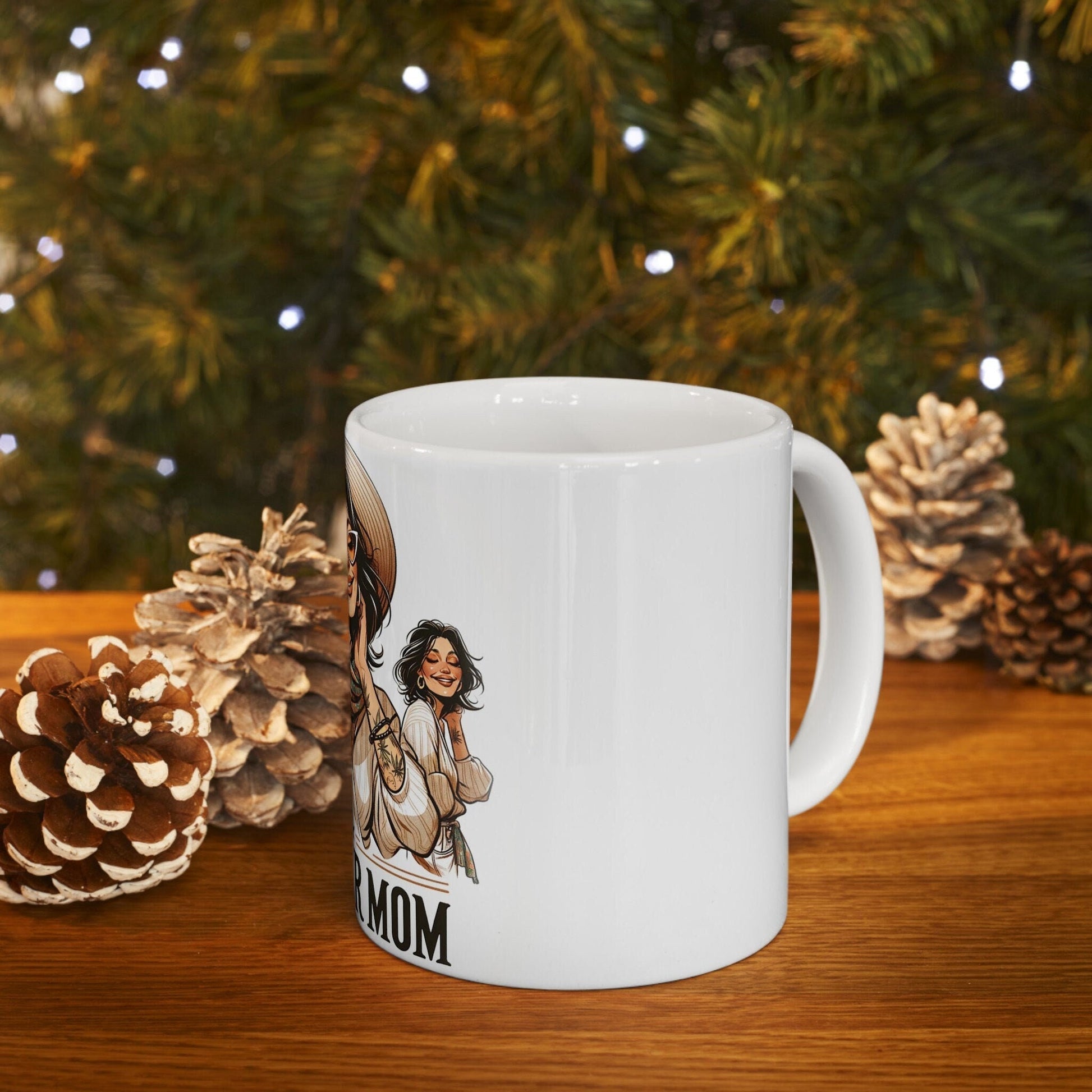 STONER MOM - 420 Coffee Mug (11oz) Perfect Gift for Smokers/ Marijuana Gift; Wake & Bake Mug - Cannabis Cup / Stoner Mug - Mothers Gifts