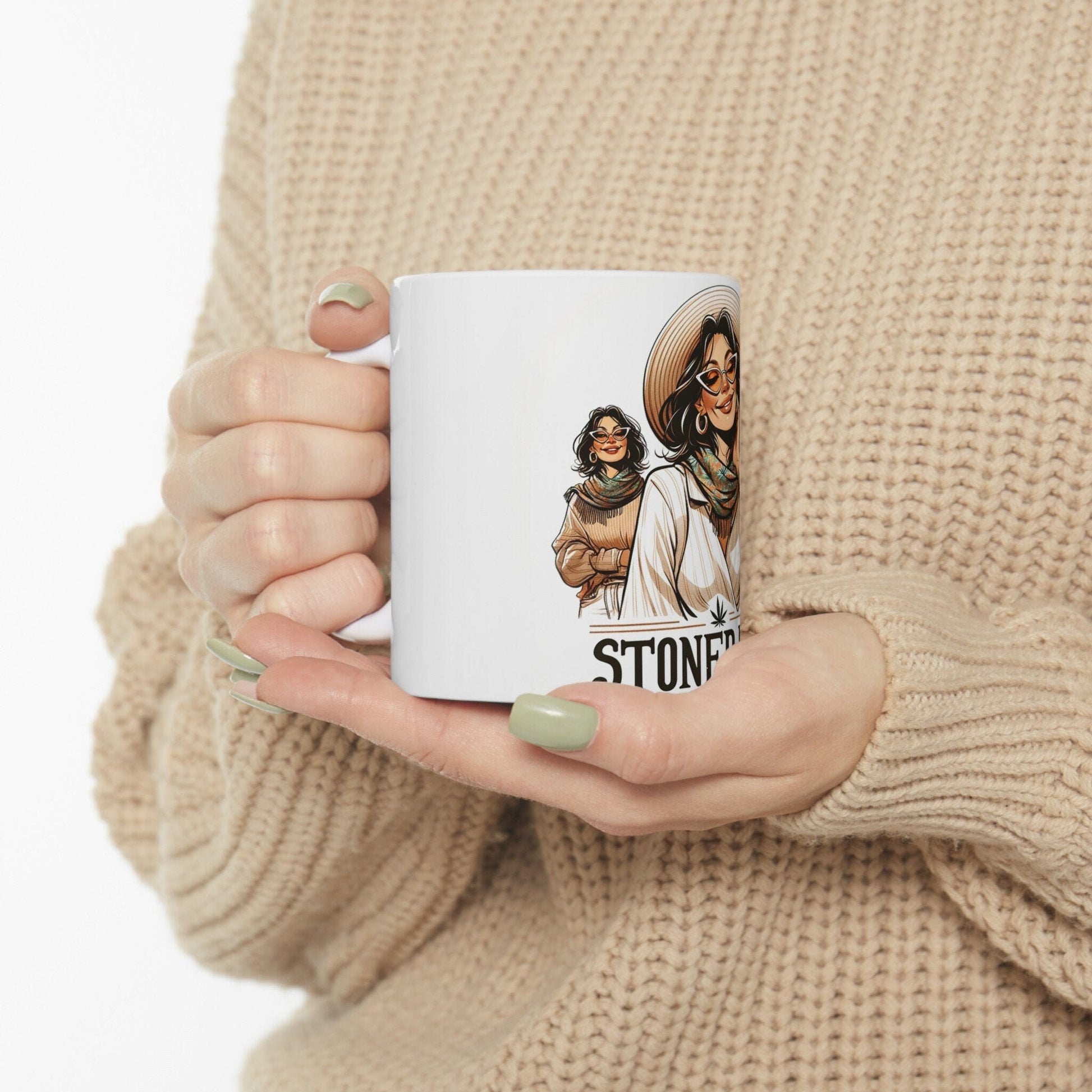 STONER MOM - 420 Coffee Mug (11oz) Perfect Gift for Smokers/ Marijuana Gift; Wake & Bake Mug - Cannabis Cup / Stoner Mug - Mothers Gifts