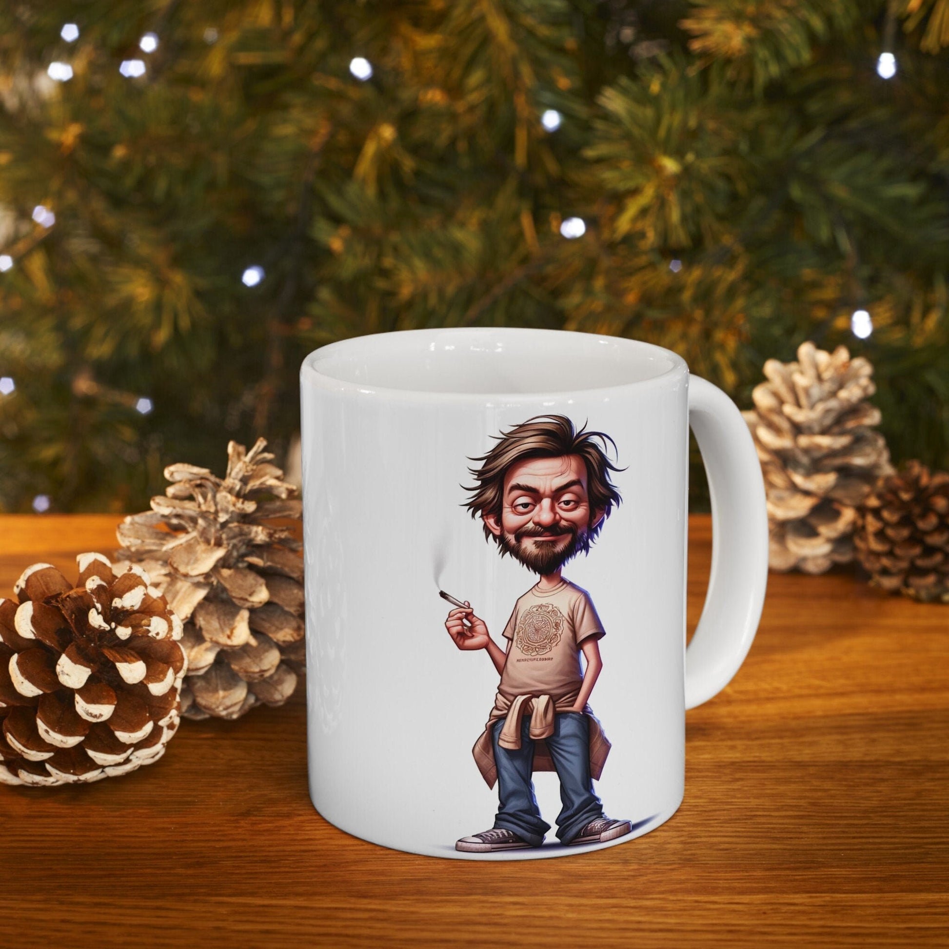 STONER DAD - 420 Coffee Mug (11oz) Perfect Gift for Smokers/ Marijuana Gift; Wake and Bake Mug - Cannabis Cup / Stoner Mug - Father Gift