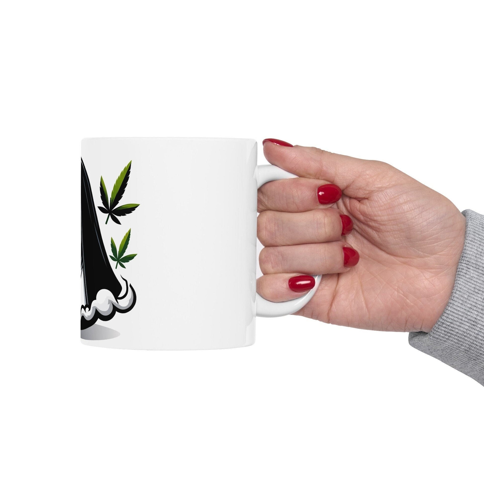 WEED NUN - 420 Coffee Mug (11oz) Perfect Gift for Smokers/ Marijuana Gift; Wake and Bake Mug - Cannabis Cup / Stoner Mug - Boyfriend Gift