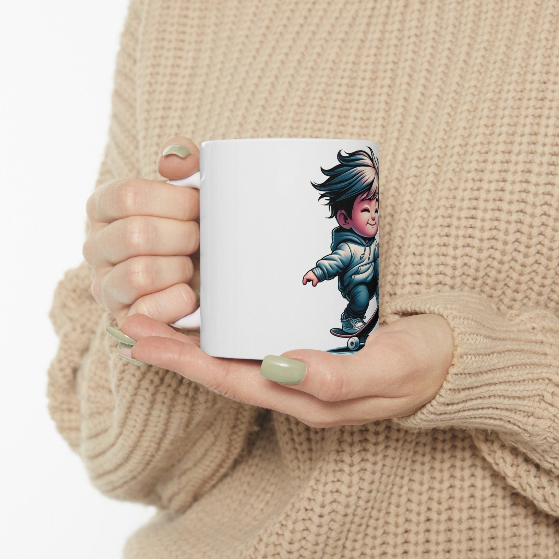 SKATER BOY - 420 Coffee Mug (11oz) Perfect Gift for Smokers/ Marijuana Gift; Wake and Bake Mug - Cannabis Cup / Stoner Mug - Boyfriend Gift