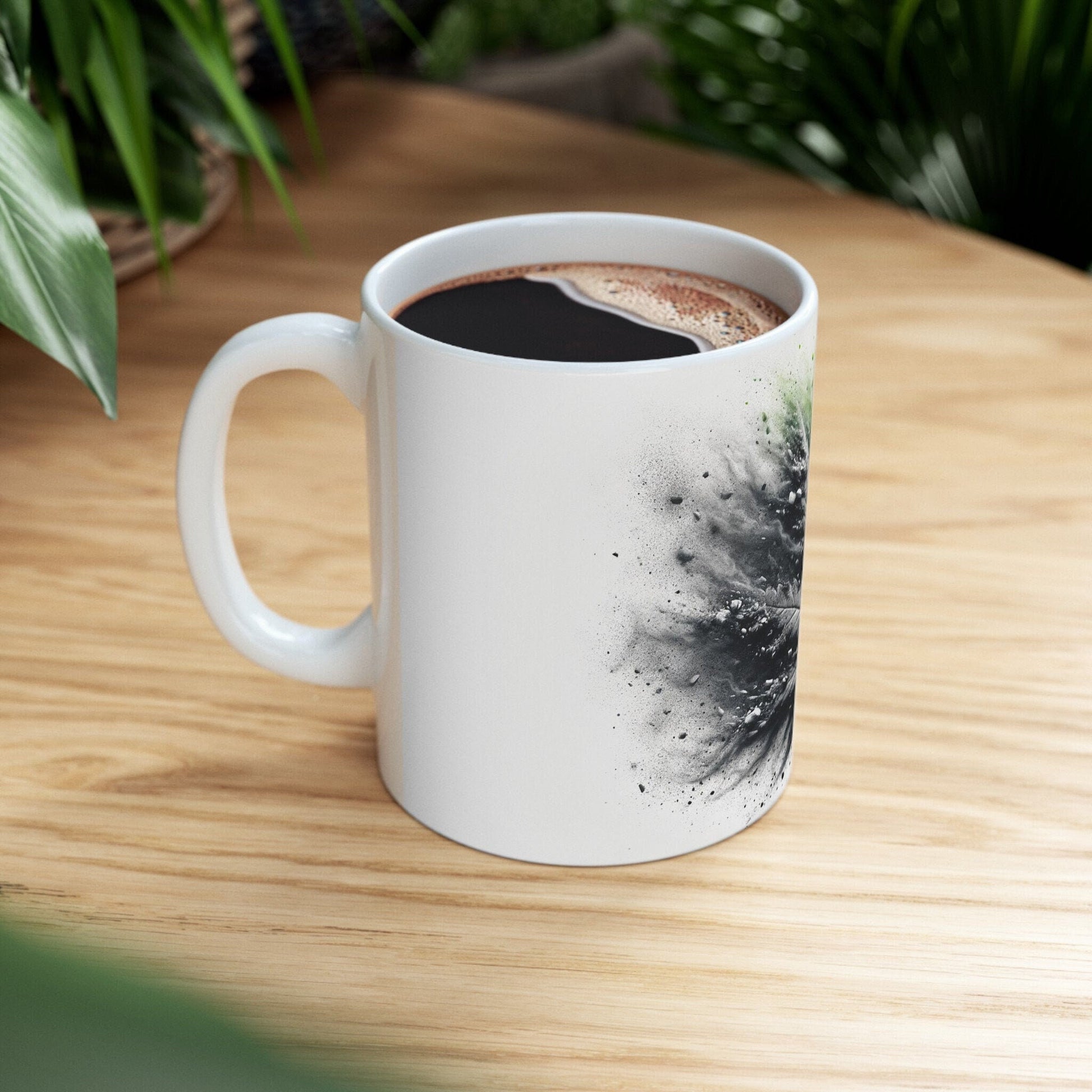 WEED LEAF to ASHES - Weed Coffee Mugs (11oz) Perfect Gift for Smokers/ Marijuana Gift; Wake and Bake Mug - Cannabis Cup / Stoner Mug