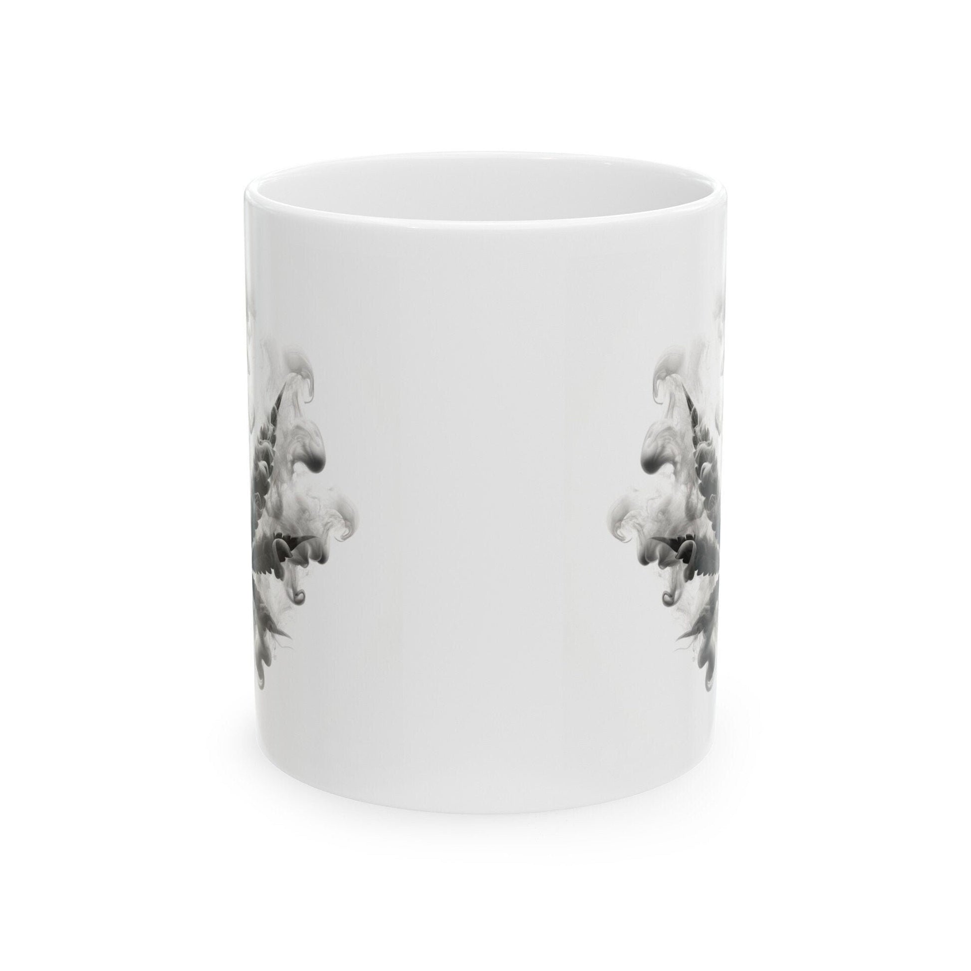 SMOKEY LEAF MUG - Weed Coffee Mugs (11oz) Perfect Gift for Smokers/ Marijuana Gift; Wake and Bake Mug - Cannabis Cup / Stoner Mug