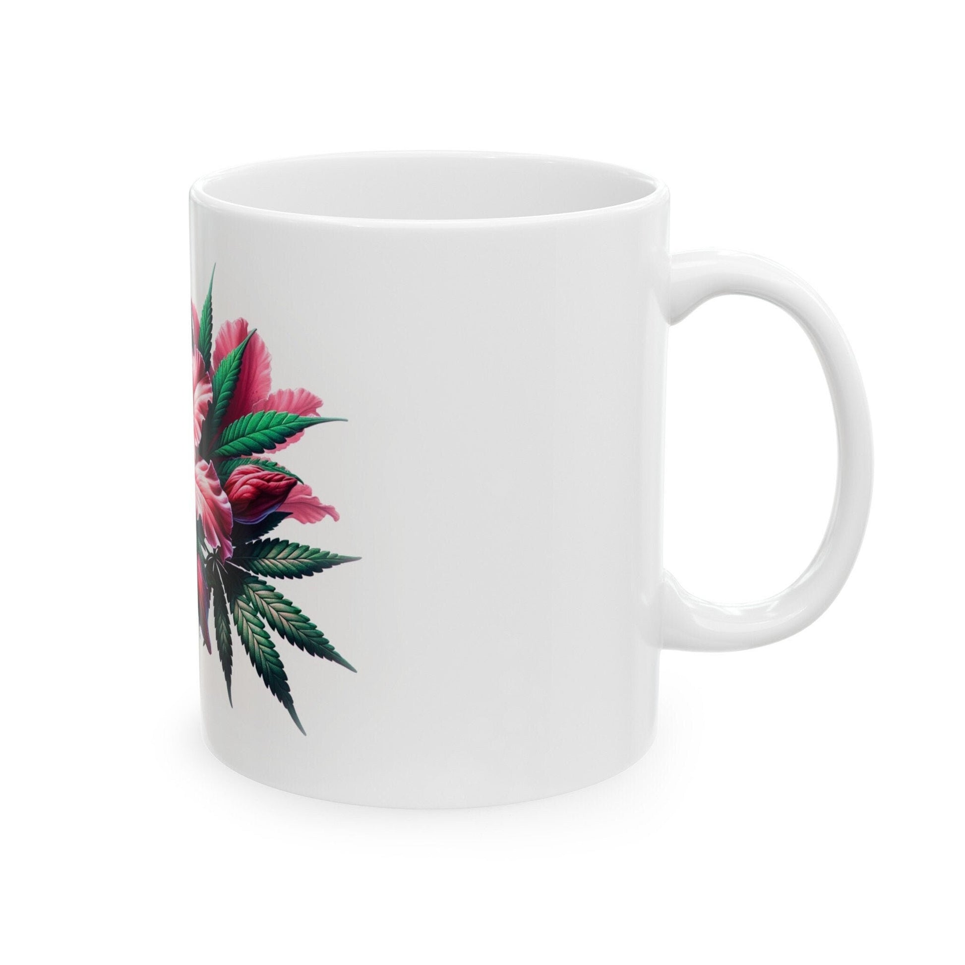 AZALEA WEED FLOWER - Weed Coffee Mugs (11oz) Perfect Gift for Smokers/ Marijuana Gift; Wake and Bake Mug - Cannabis Cup / Stoner Mug
