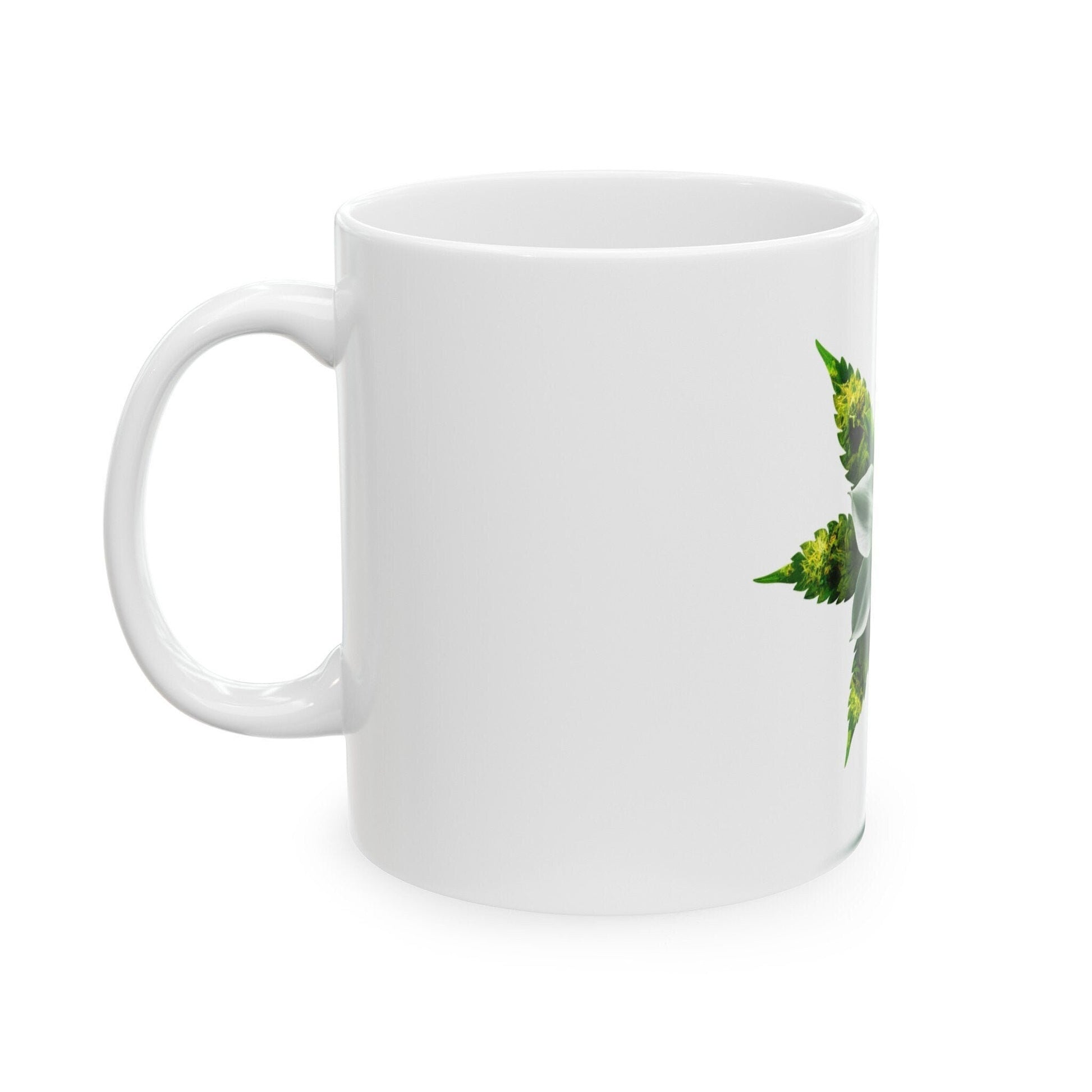 NARCISSUS WEED FLOWER - Weed Coffee Mugs (11oz) Perfect Gift for Smokers/ Marijuana Gift; Wake and Bake Mug - Cannabis Cup / Stoner Mug
