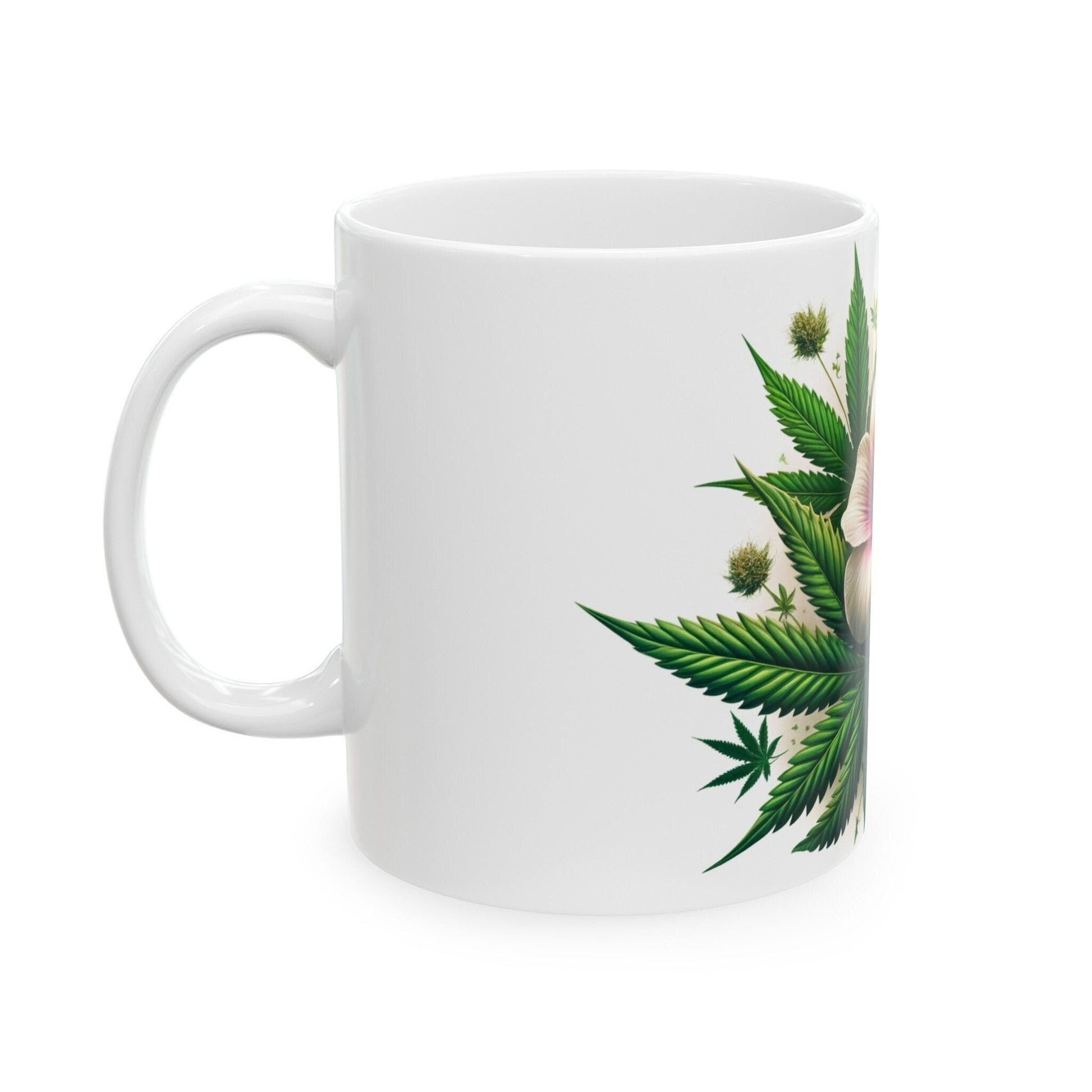 OXALIS WEED FLOWER - Weed Coffee Mugs (11oz) Perfect Gift for Smokers/ Marijuana Gift; Wake and Bake Mug - Cannabis Cup / Stoner Mug