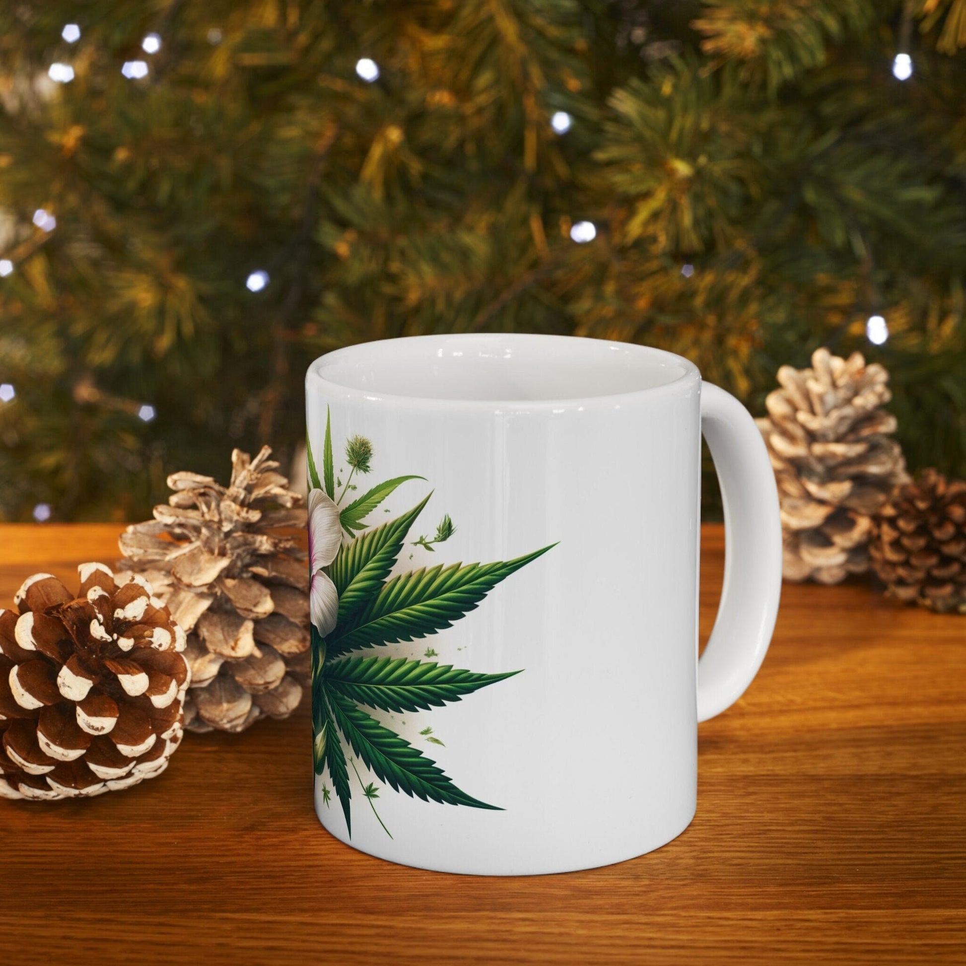 OXALIS WEED FLOWER - Weed Coffee Mugs (11oz) Perfect Gift for Smokers/ Marijuana Gift; Wake and Bake Mug - Cannabis Cup / Stoner Mug
