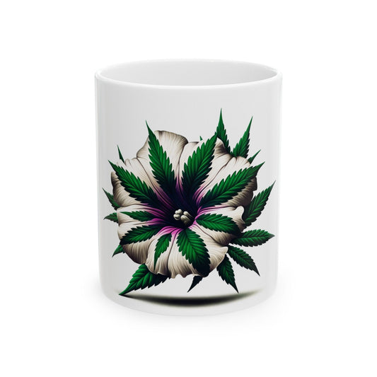 PETUNIA WEED FLOWER - Weed Coffee Mugs (11oz) Perfect Gift for Smokers/ Marijuana Gift; Wake and Bake Mug - Cannabis Cup / Stoner Mug