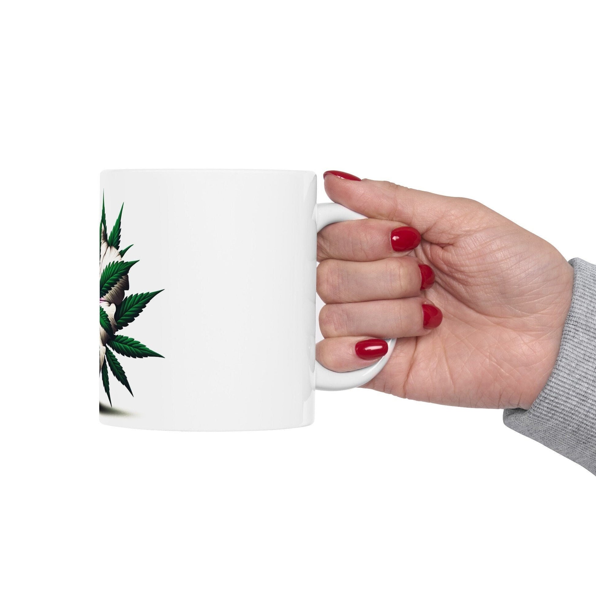PETUNIA WEED FLOWER - Weed Coffee Mugs (11oz) Perfect Gift for Smokers/ Marijuana Gift; Wake and Bake Mug - Cannabis Cup / Stoner Mug