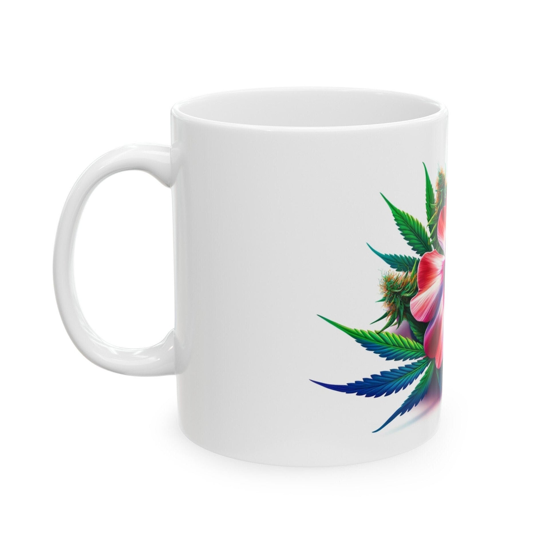 PHLOX WEED FLOWER - Weed Coffee Mugs (11oz) Perfect Gift for Smokers/ Marijuana Gift; Wake and Bake Mug - Cannabis Cup / Stoner Mug