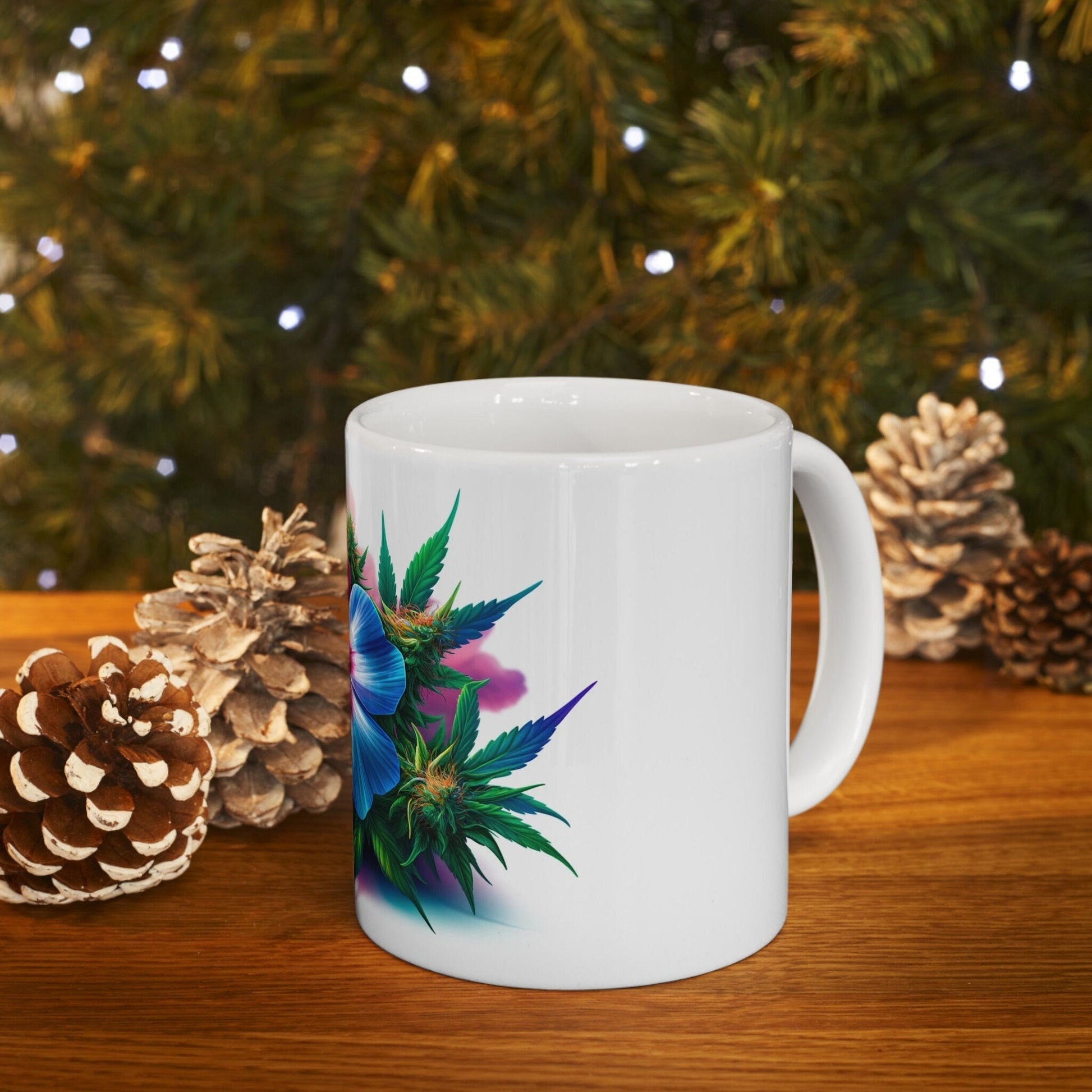 PHLOX WEED FLOWER - Weed Coffee Mugs (11oz) Perfect Gift for Smokers/ Marijuana Gift; Wake and Bake Mug - Cannabis Cup / Stoner Mug