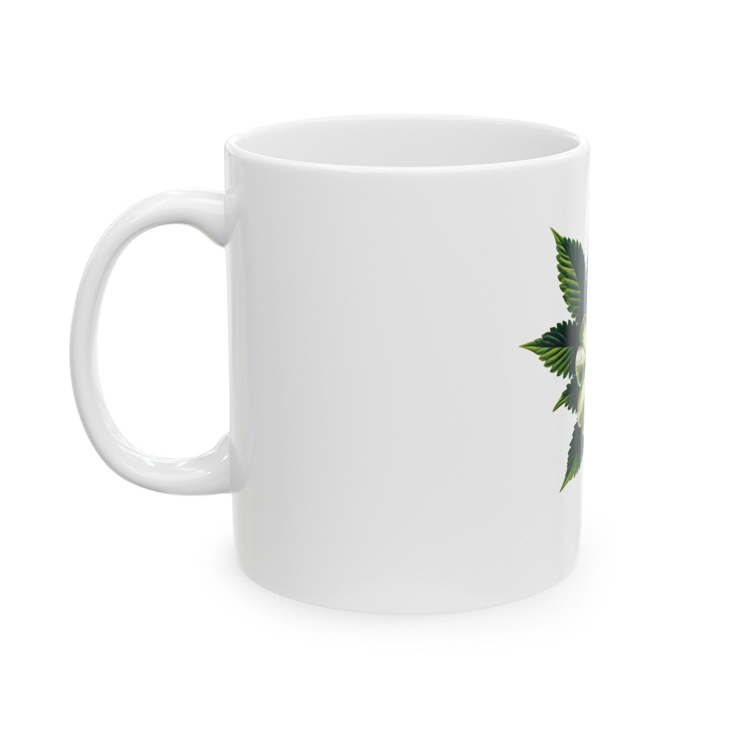 PRIMROSE WEED FLOWER - Weed Coffee Mugs (11oz) Perfect Gift for Smokers/ Marijuana Gift; Wake and Bake Mug - Cannabis Cup / Stoner Mug