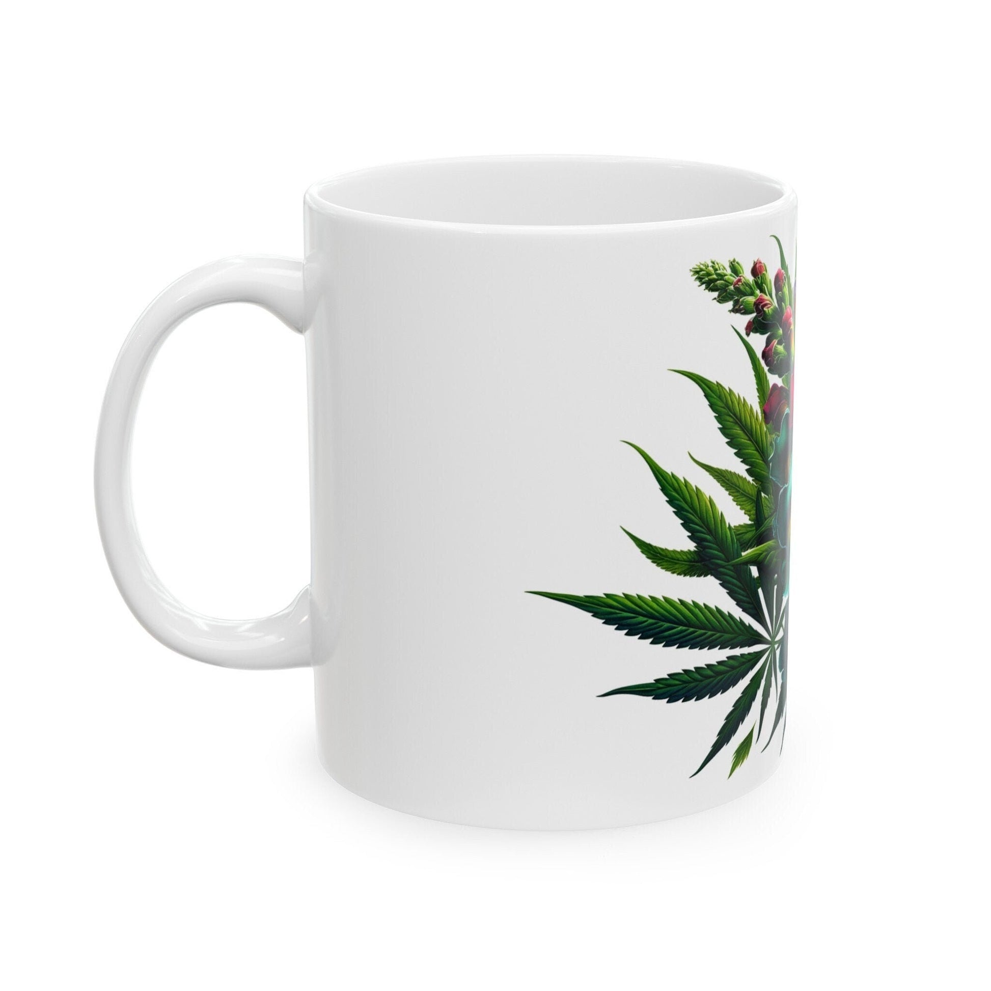 SNAPDRAGON WEED FLOWER - Weed Coffee Mugs (11oz) Perfect Gift for Smokers/ Marijuana Gift; Wake and Bake Mug - Cannabis Cup / Stoner Mug