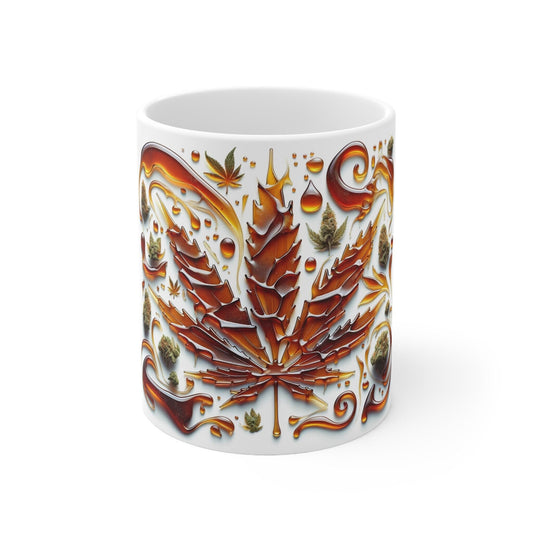 SHATTER Wax Mug - WEED Themed Coffee Mugs, Marijuana Lovers, Perfect Gift for Smokers, Stoners - Dabs Gifts
