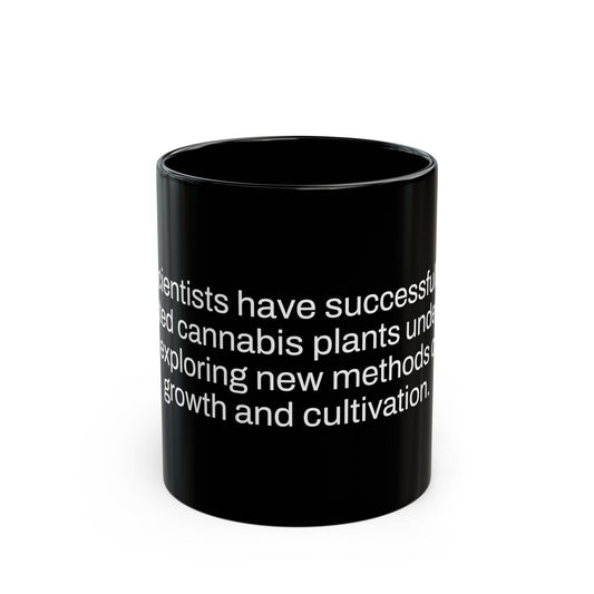 UNDERWATER Weed Fact - Weed Coffee Mug (11oz) - Perfect Gift for Smokers, Stoners, Growers; Wake and Bake Mug / Weed Mug / Black Mug