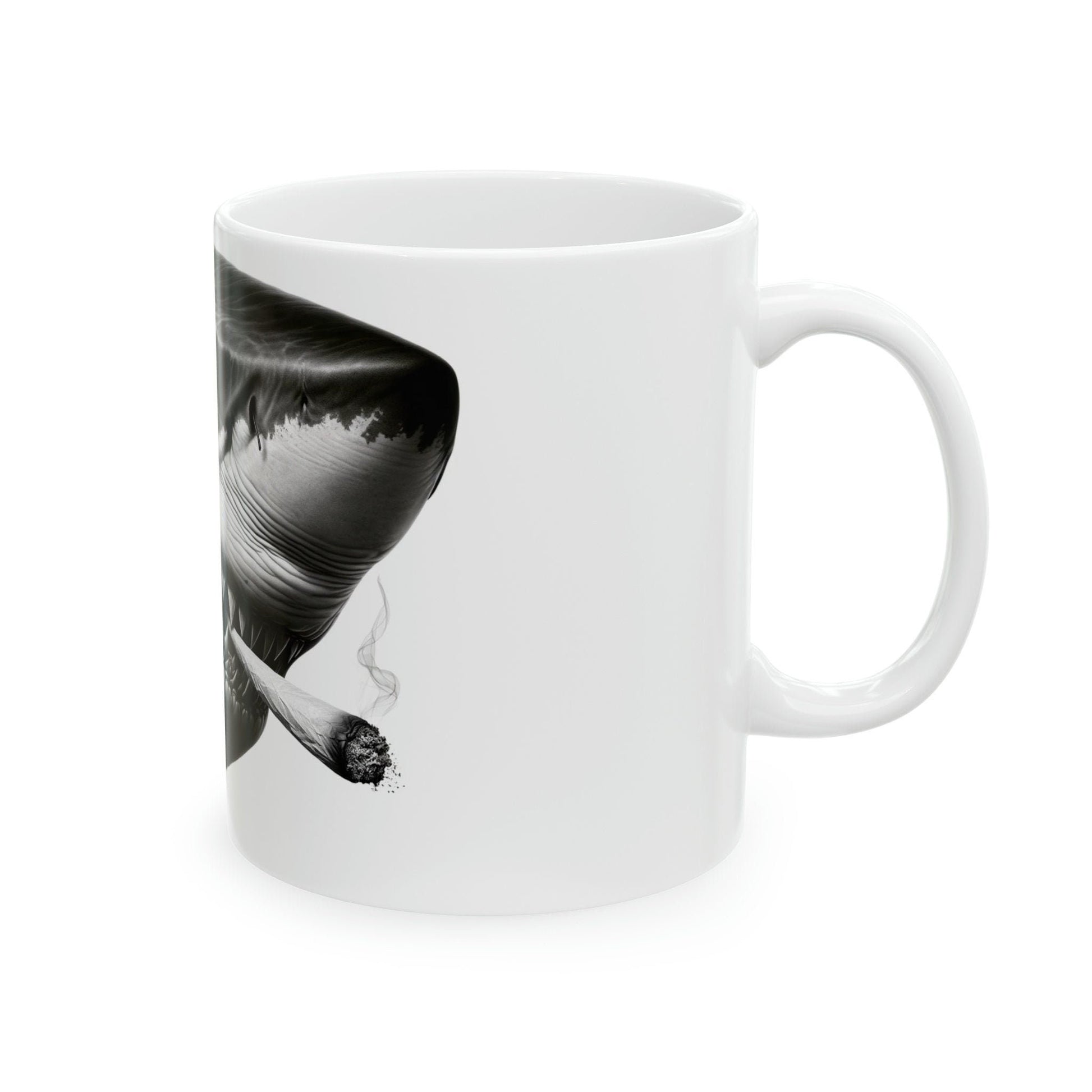 SHARK - WEED Themed Coffee Mugs - Perfect Gift for Smokers, Stoners, Growers; Animal Lovers - Marijuana Mug for Wake and Bake