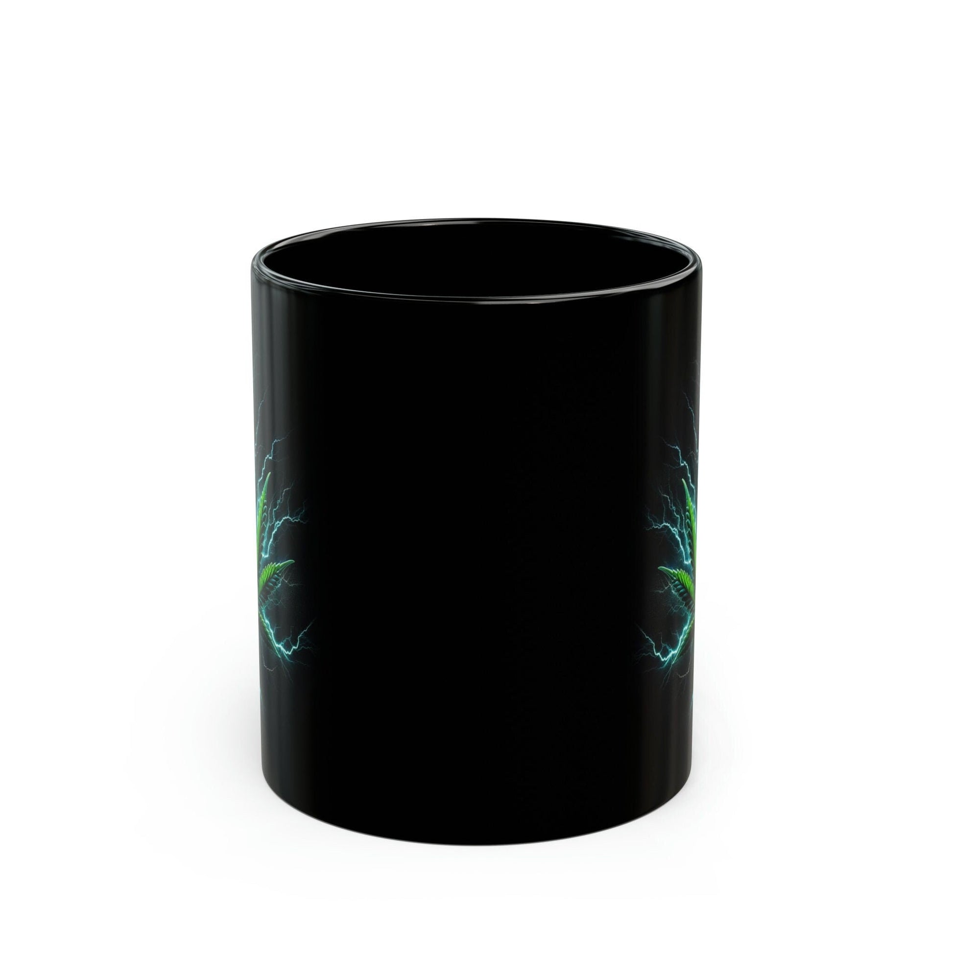 WEED LIGHTNING - Black Base Coffee Mugs - Perfect Gift for Smokers, Stoners, Growers; Wake and Bake Mug / Weed Mug / Stoner Mug