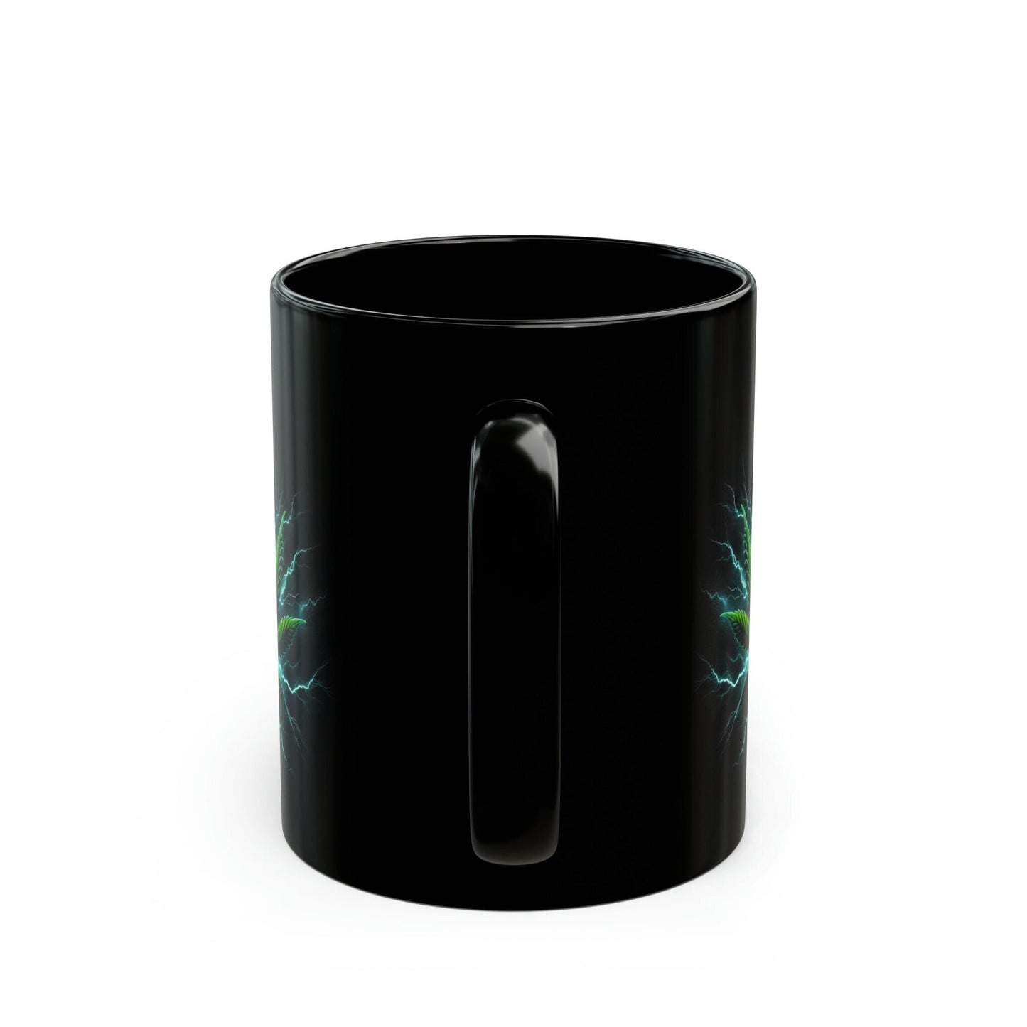 WEED LIGHTNING - Black Base Coffee Mugs - Perfect Gift for Smokers, Stoners, Growers; Wake and Bake Mug / Weed Mug / Stoner Mug