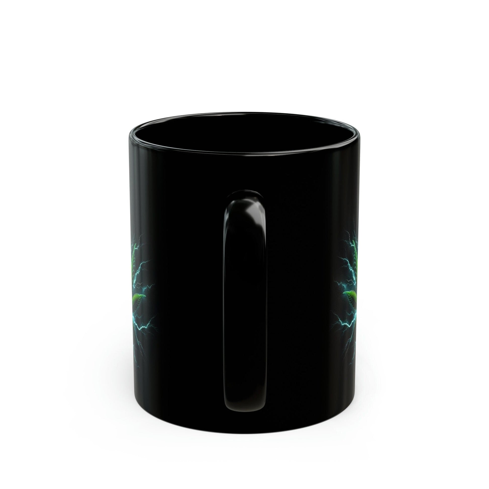 WEED LIGHTNING - Black Base Coffee Mugs - Perfect Gift for Smokers, Stoners, Growers; Wake and Bake Mug / Weed Mug / Stoner Mug