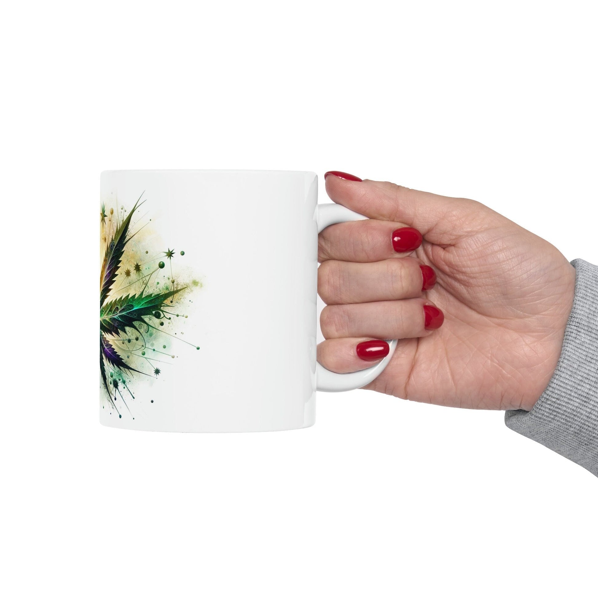 WEED STAR - MARIJUANA Themed Coffee Mug - Perfect Gift for Smokers/Stoner, Marijuana Lover; Wake and Bake Mug - Weed Mug / Stoner Mug