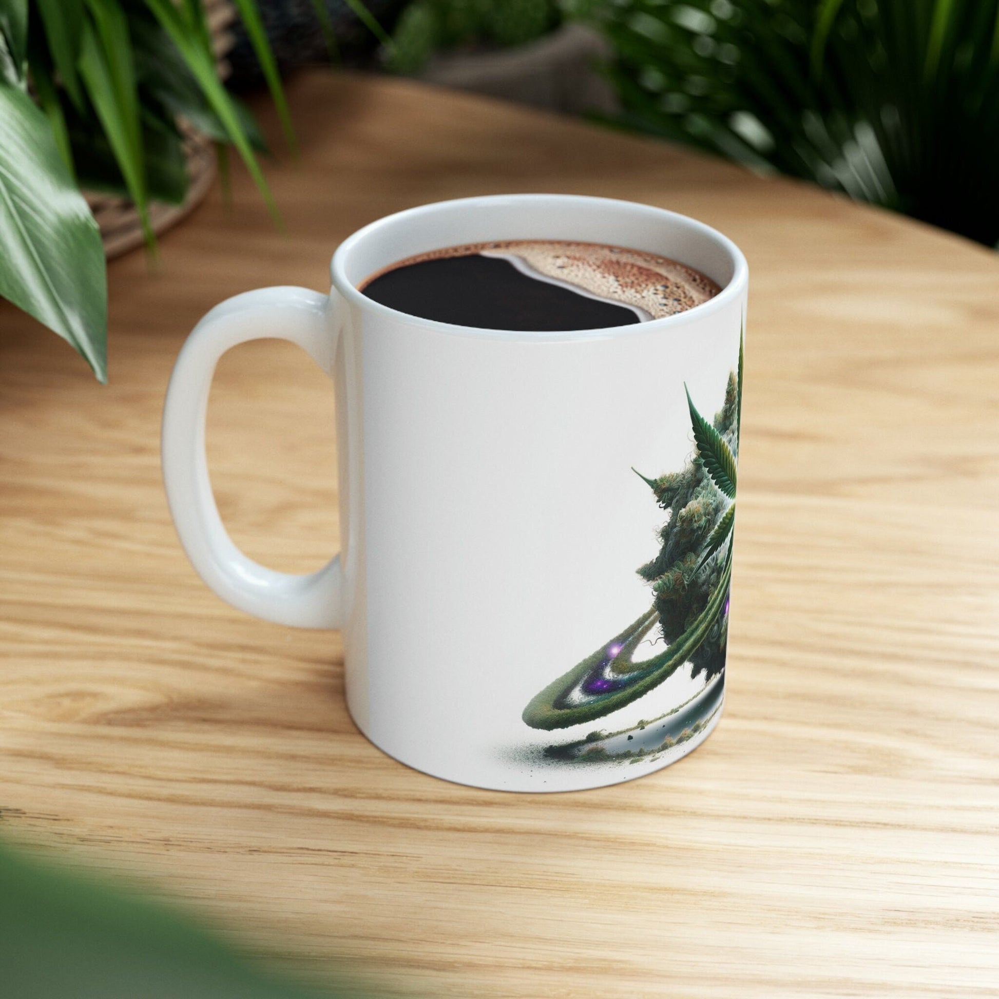 PLANET of WEED - Marijuana Themed Coffee Mug - Perfect Gift for Smokers/Stoner, Marijuana Lover; Wake and Bake Mug - WEED Mug / Stoner Mug