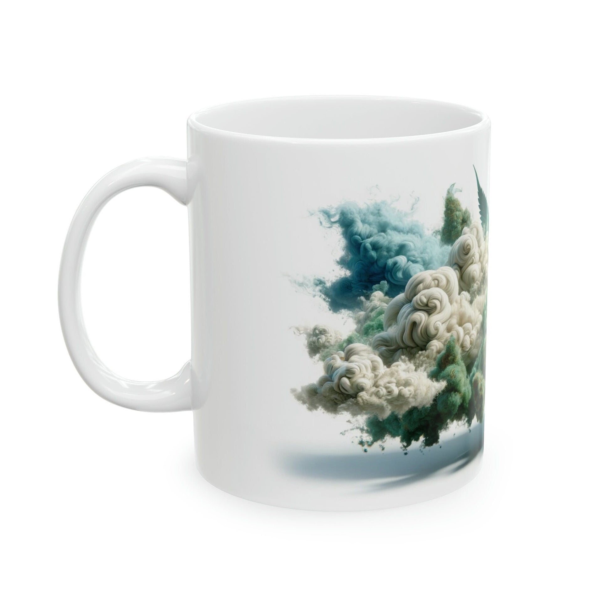 WEED CLOUD - Marijuana Themed Coffee Mug - Perfect Gift for Smokers/Stoners, Marijuana Lover; Wake and Bake Mug - Weed Mug / Stoner Mug