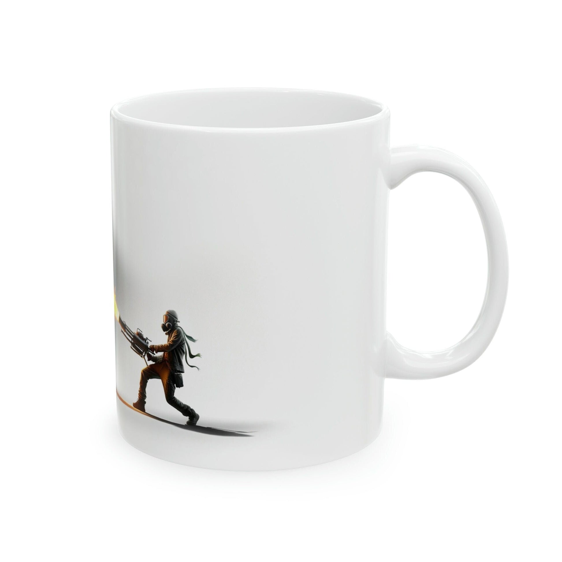 FLAMETHROWER - WEED Themed Coffee Mugs - Perfect Gift for Smokers, Stoners, Marijuana Lover; Wake and Bake Mug - Marijuana Mug / Stoner Mug