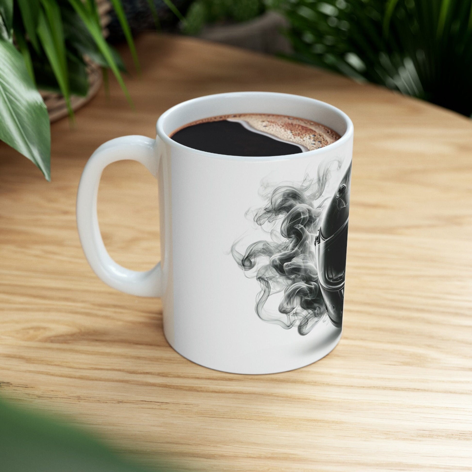 SMOKEY HELMET - WEED Themed Coffee Mugs - Perfect Gift for Smokers, Stoners, Marijuana Lover; Wake and Bake Mug - Marijuana Mug / Stoner Mug