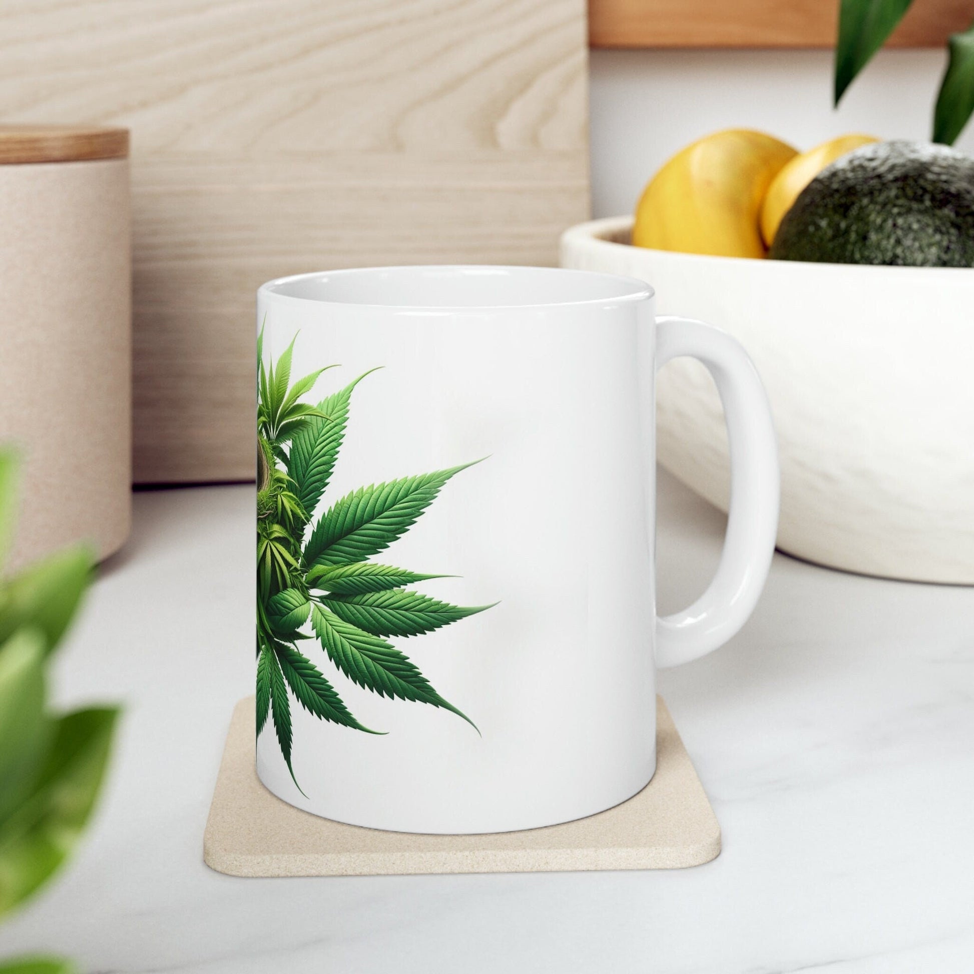 BIRDNEST - WEED Themed Coffee Mugs - Perfect Gift for Smokers, Stoners, Marijuana Lovers; Wake and Bake Mug - Marijuana Mug / Stoner Mug