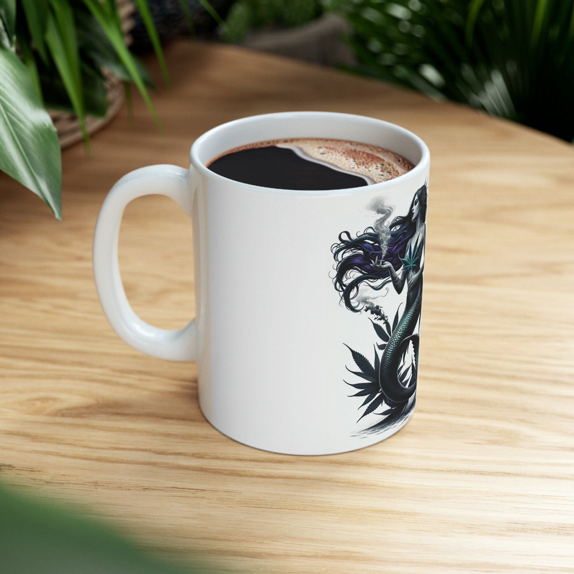 MERMAIDS - WEED Themed Coffee Mugs - Perfect Gift for Smokers, Stoners, Marijuana Lovers; Wake and Bake Mug, Marijuana Mug / Stoner Mug