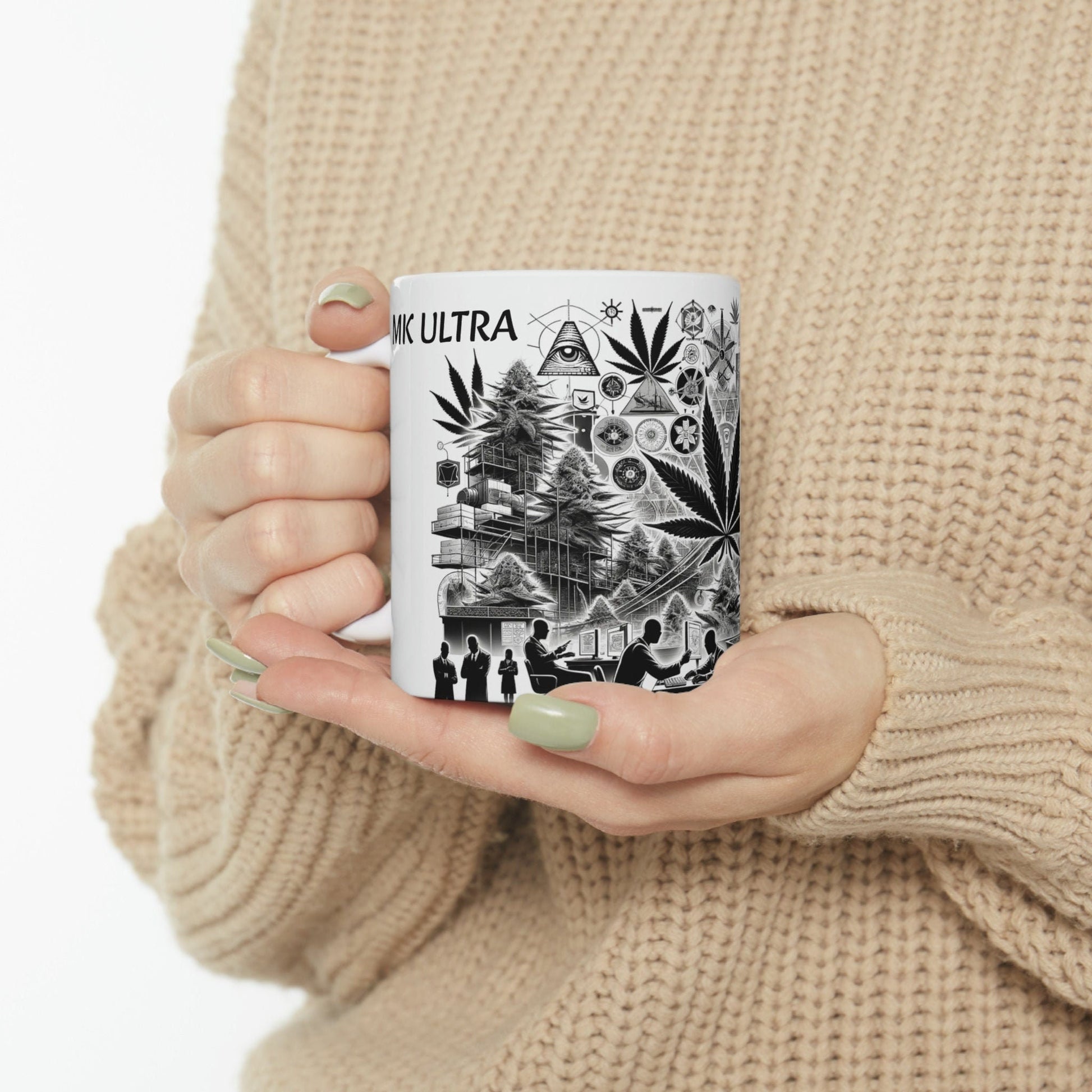 MK ULTRA - WEED Strain Themed Coffee Mugs - Perfect Gift for Smokers, Stoners, Marijuana Lovers; Wake and Bake Essentials