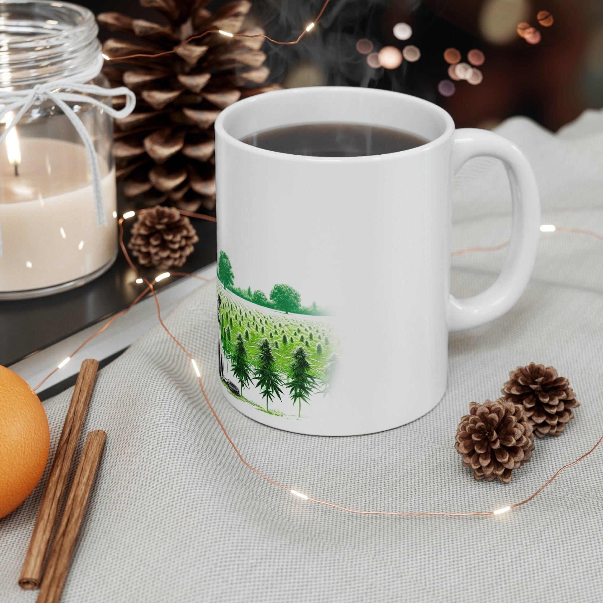 ALIEN DAWG - WEED Strain Themed Coffee Mugs - Perfect Gift for Smokers, Stoners, Marijuana Lovers; Wake and Bake Essentials