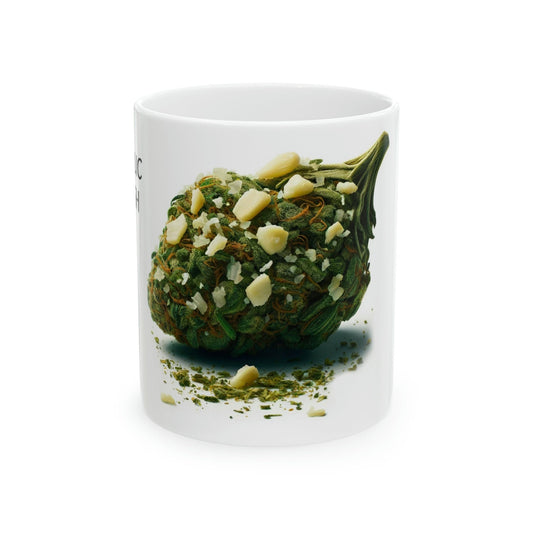GARLIC KUSH - WEED Strain Themed Coffee Mugs - Perfect Gift for Smokers, Stoners, Marijuana Lovers; Wake and Bake Essentials