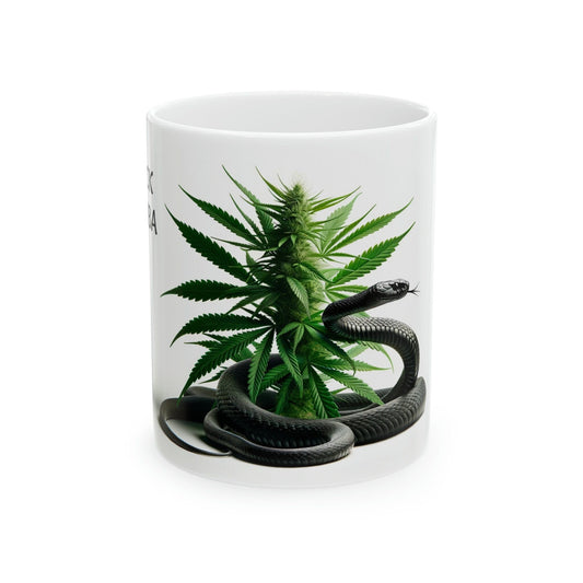 BLACK MAMBA - WEED Strain Themed Coffee Mugs - Perfect Gift for Smokers, Stoners, Marijuana Lovers; Wake and Bake Essentials
