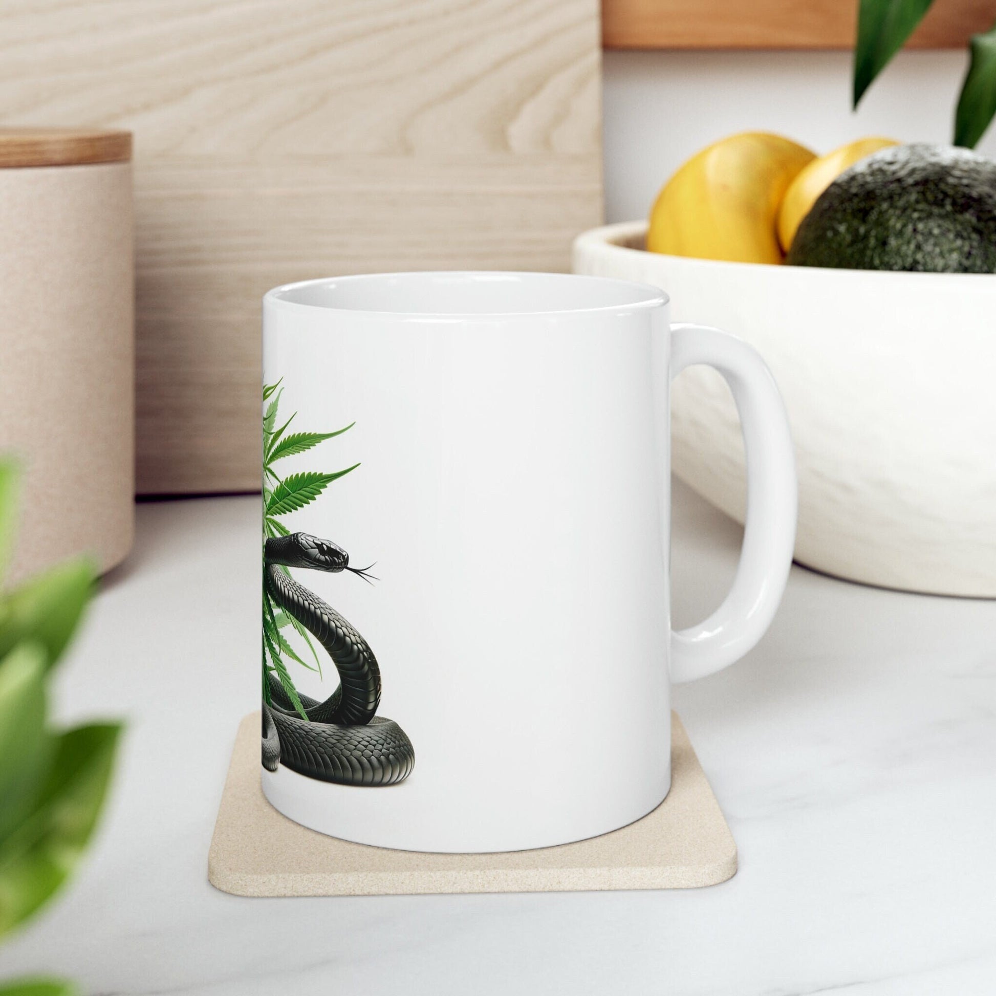 BLACK MAMBA - WEED Strain Themed Coffee Mugs - Perfect Gift for Smokers, Stoners, Marijuana Lovers; Wake and Bake Essentials