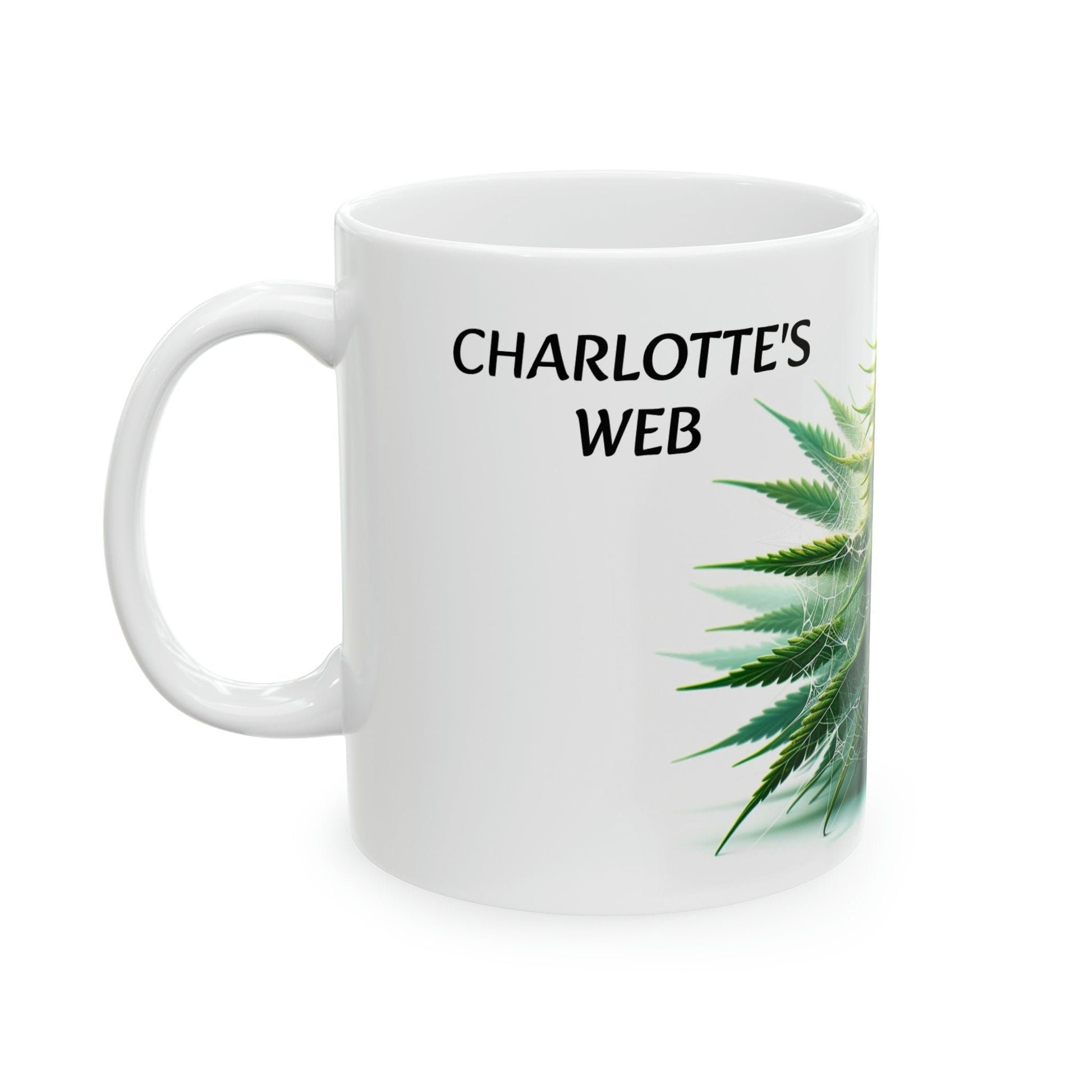 CHARLOTTE&#39;S WEB - Weed Strain Themed Coffee Mugs - Perfect Gift for Smokers, Stoners, Marijuana Lovers; Wake and Bake Essentials