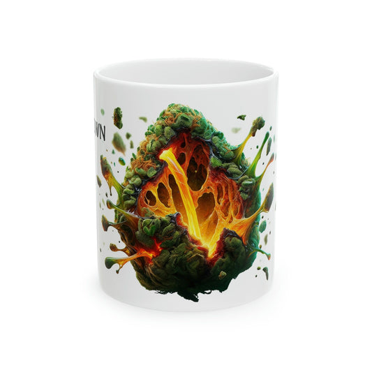 MELTDOWN - WEED Strain Themed Coffee Mugs - Perfect Gift for Smokers, Stoners, Marijuana Lovers; Wake and Bake Essentials