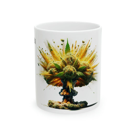 NUKEN - WEED Strain Themed Coffee Mugs - Perfect Gift for Smokers, Stoners, Marijuana Lovers; Wake and Bake Essentials