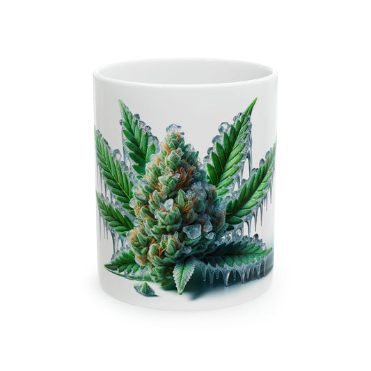 ICE - WEED Strain Themed Coffee Mugs - Perfect Gift for Smokers, Stoners, Marijuana Lovers; Wake and Bake Essentials