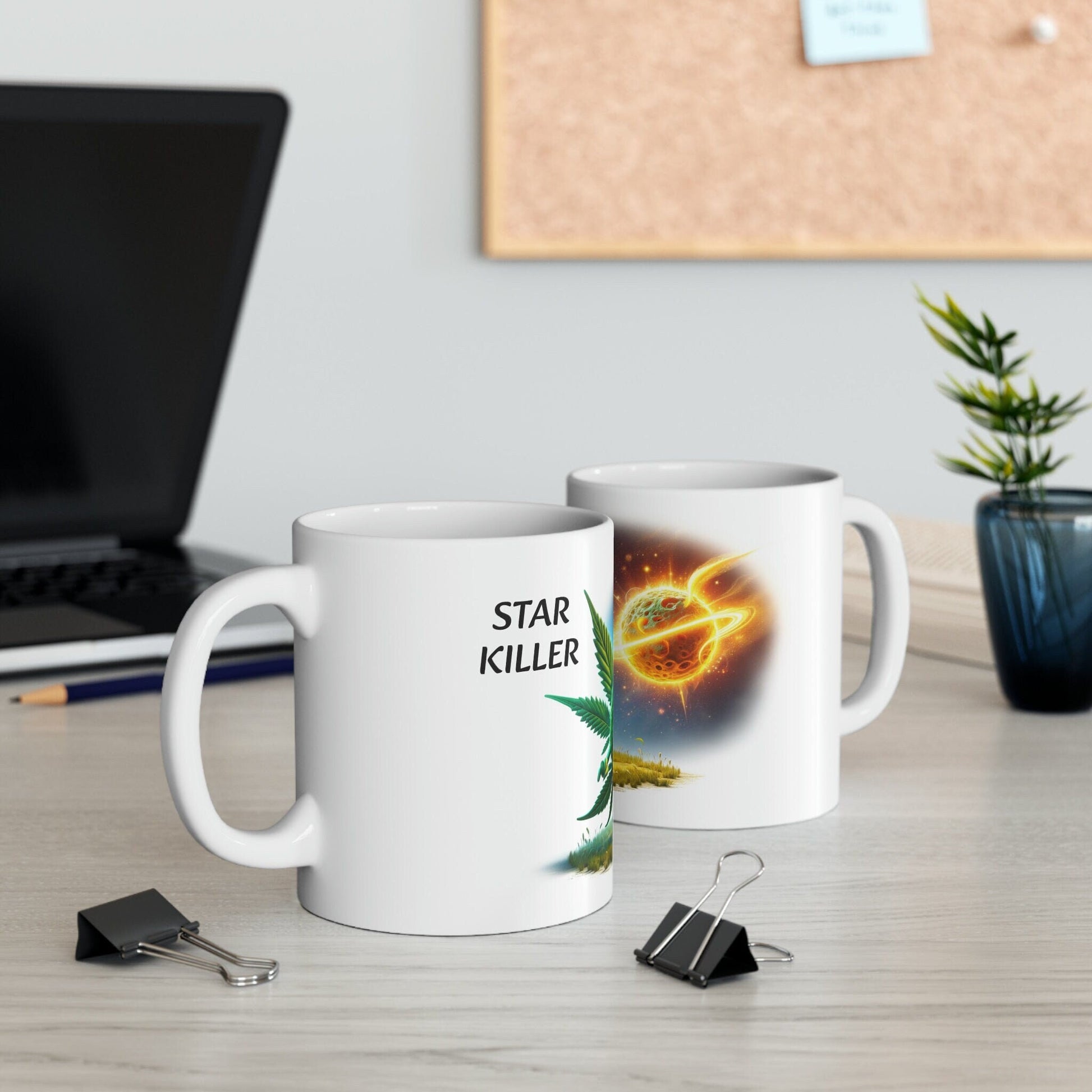 STAR KILLER - WEED Strain Themed Coffee Mugs - Perfect Gift for Smokers, Stoners, Marijuana Lovers; Wake and Bake Essentials